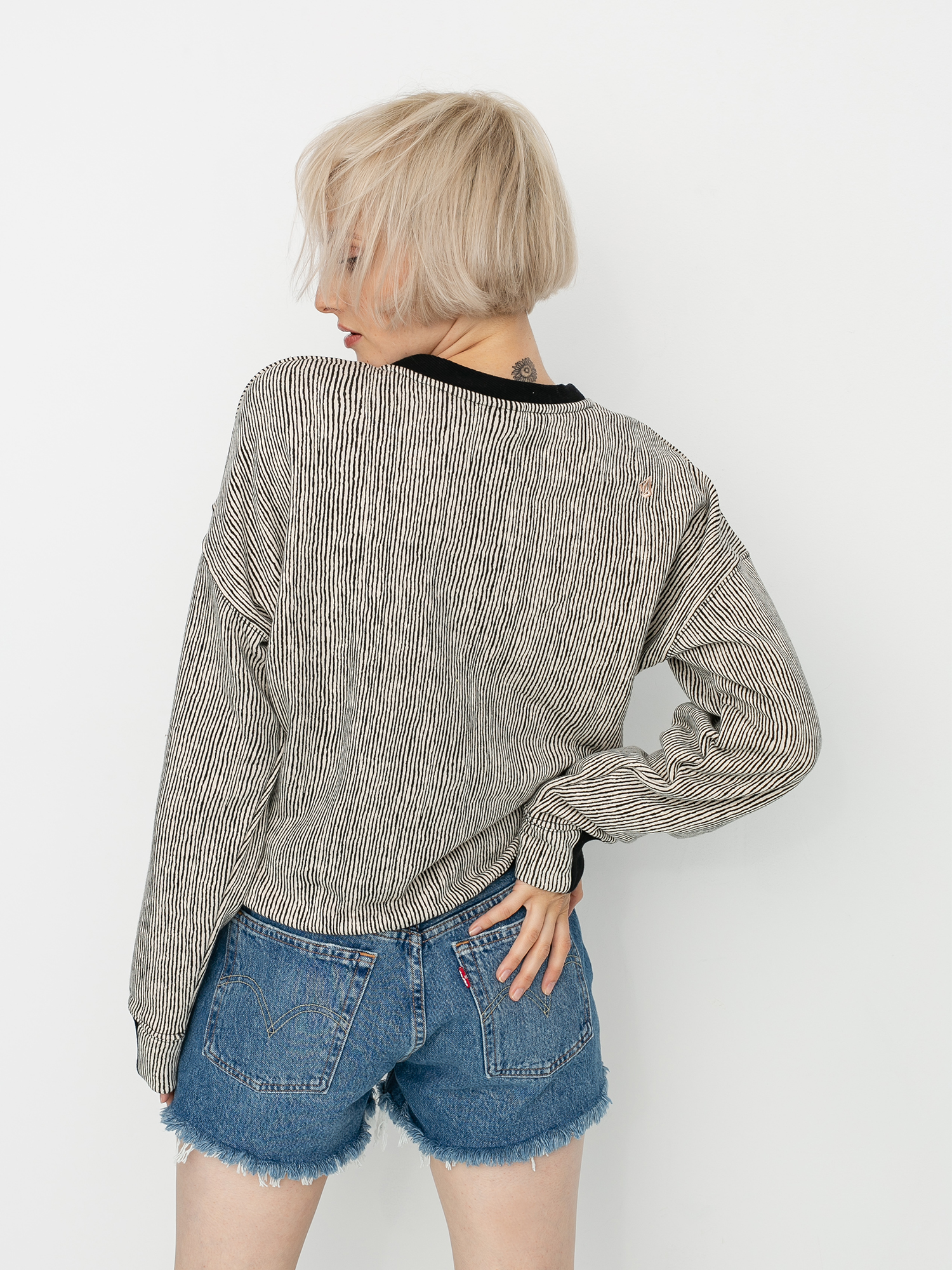 Bluza Volcom Allooover Crew Wmn (stripe)