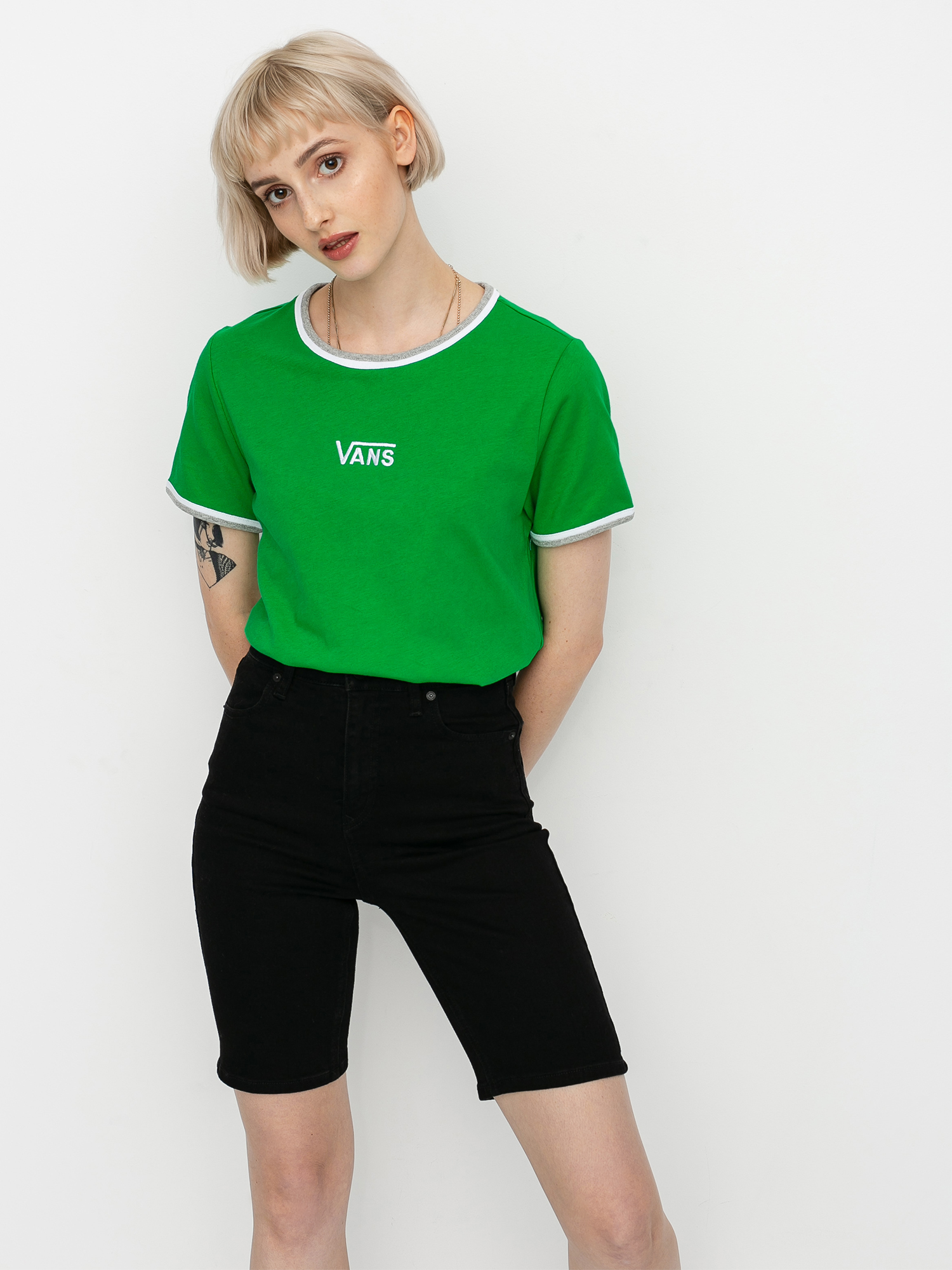 T-shirt Vans Taffrail Fern Wmn (green/grey)