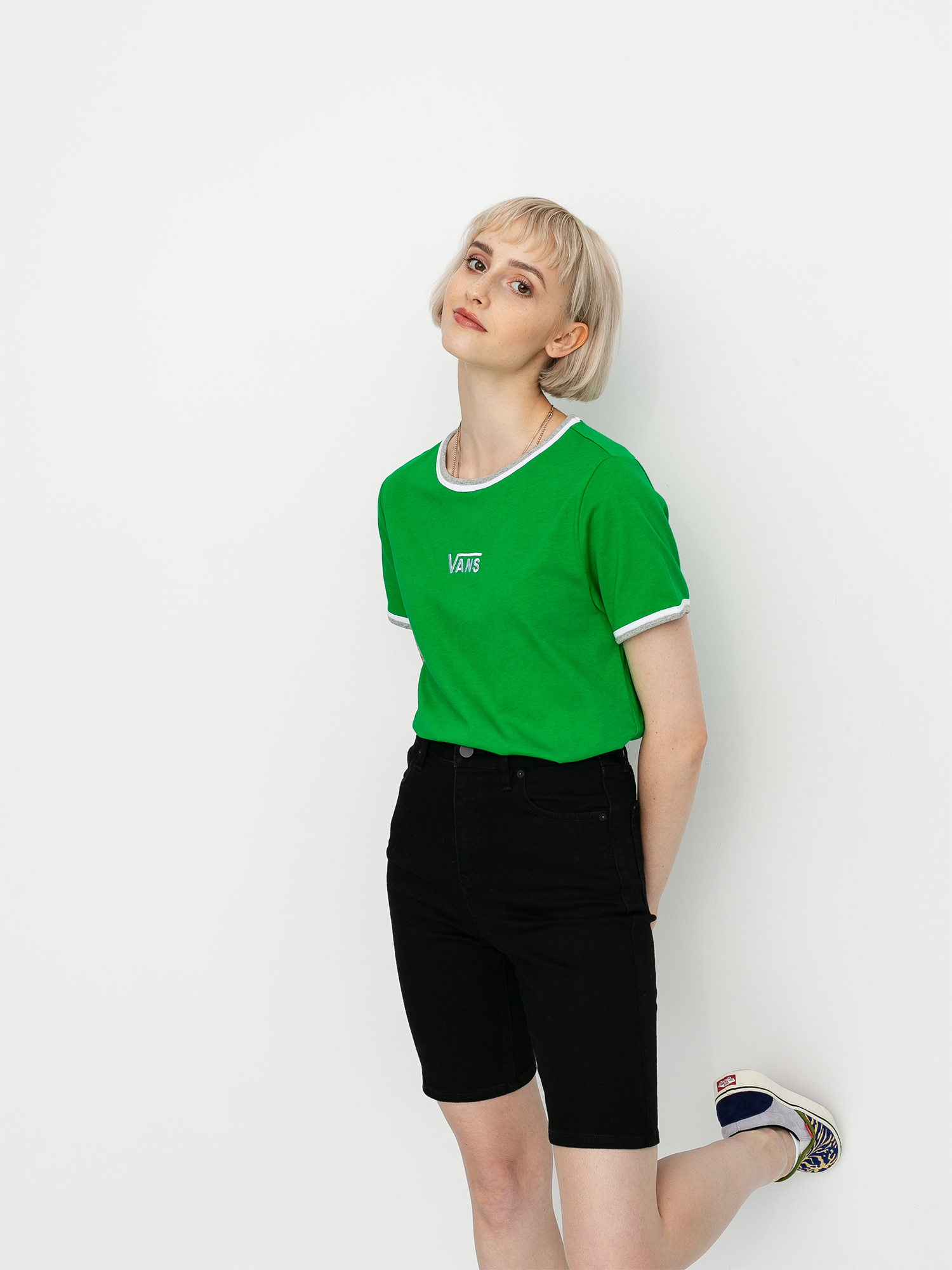 T-shirt Vans Taffrail Fern Wmn (green/grey)