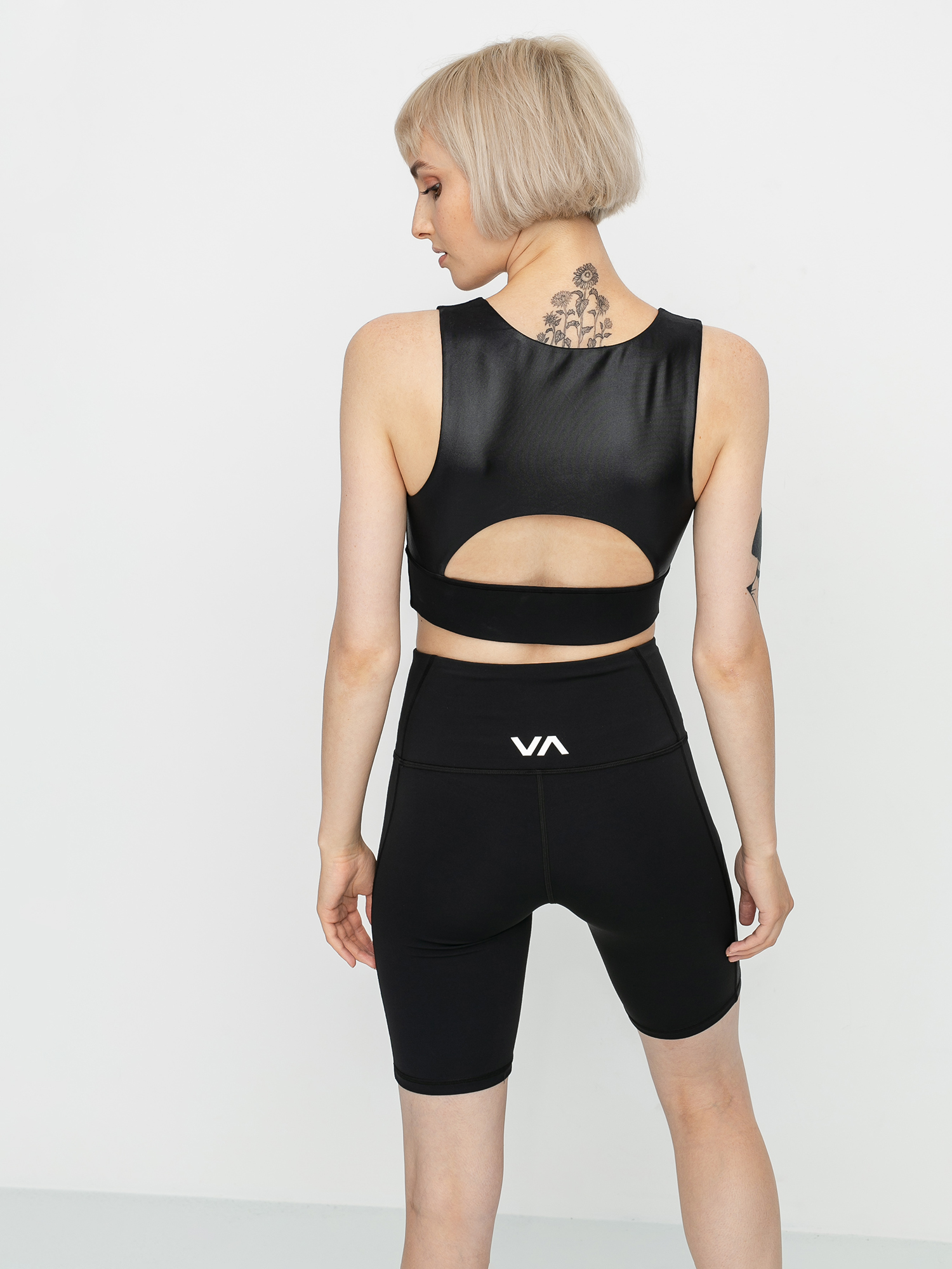Stanik sportowy RVCA Matte Shine Bra (black)