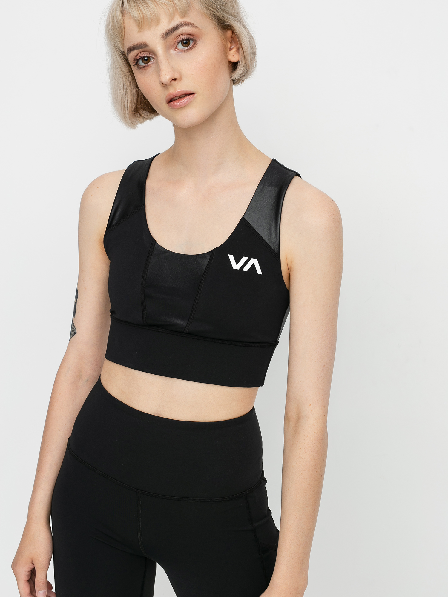 Stanik sportowy RVCA Matte Shine Bra (black)