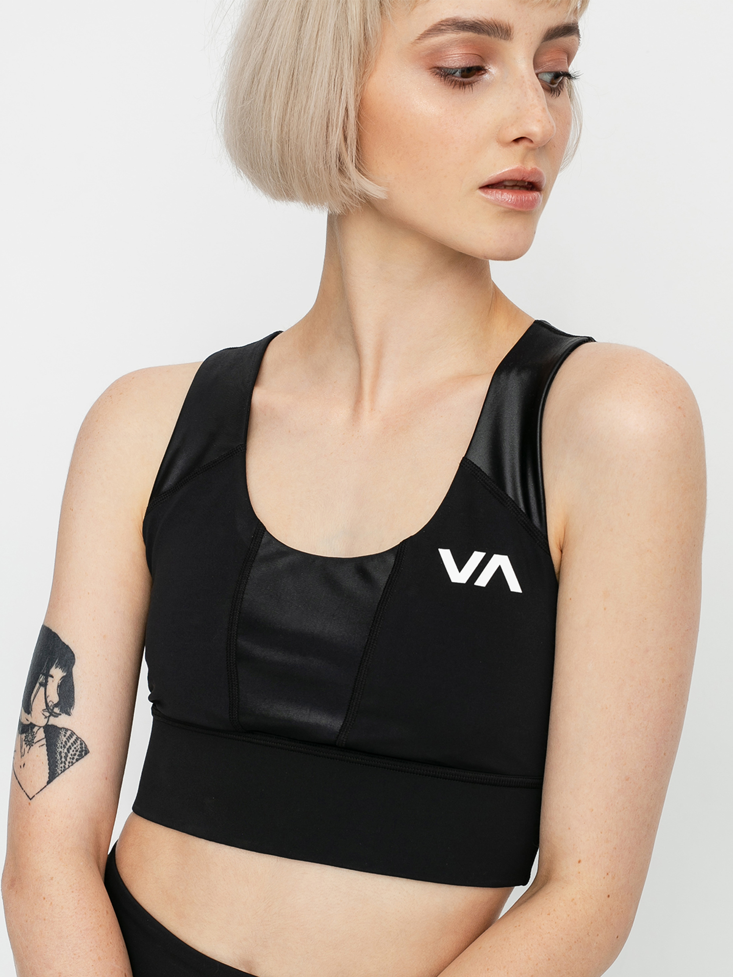 Stanik sportowy RVCA Matte Shine Bra (black)