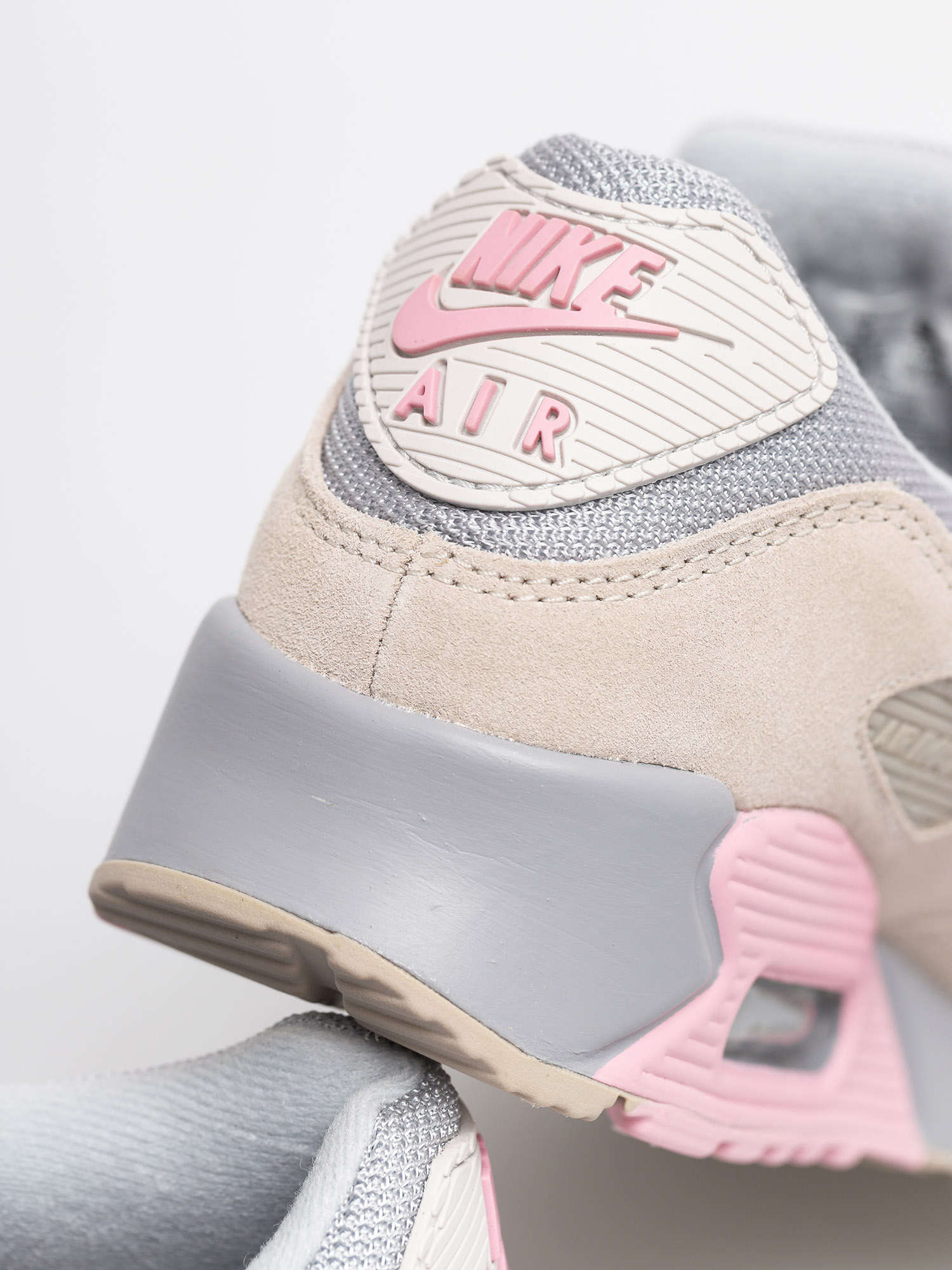 air max 90 trainers vast grey pink wolf grey string