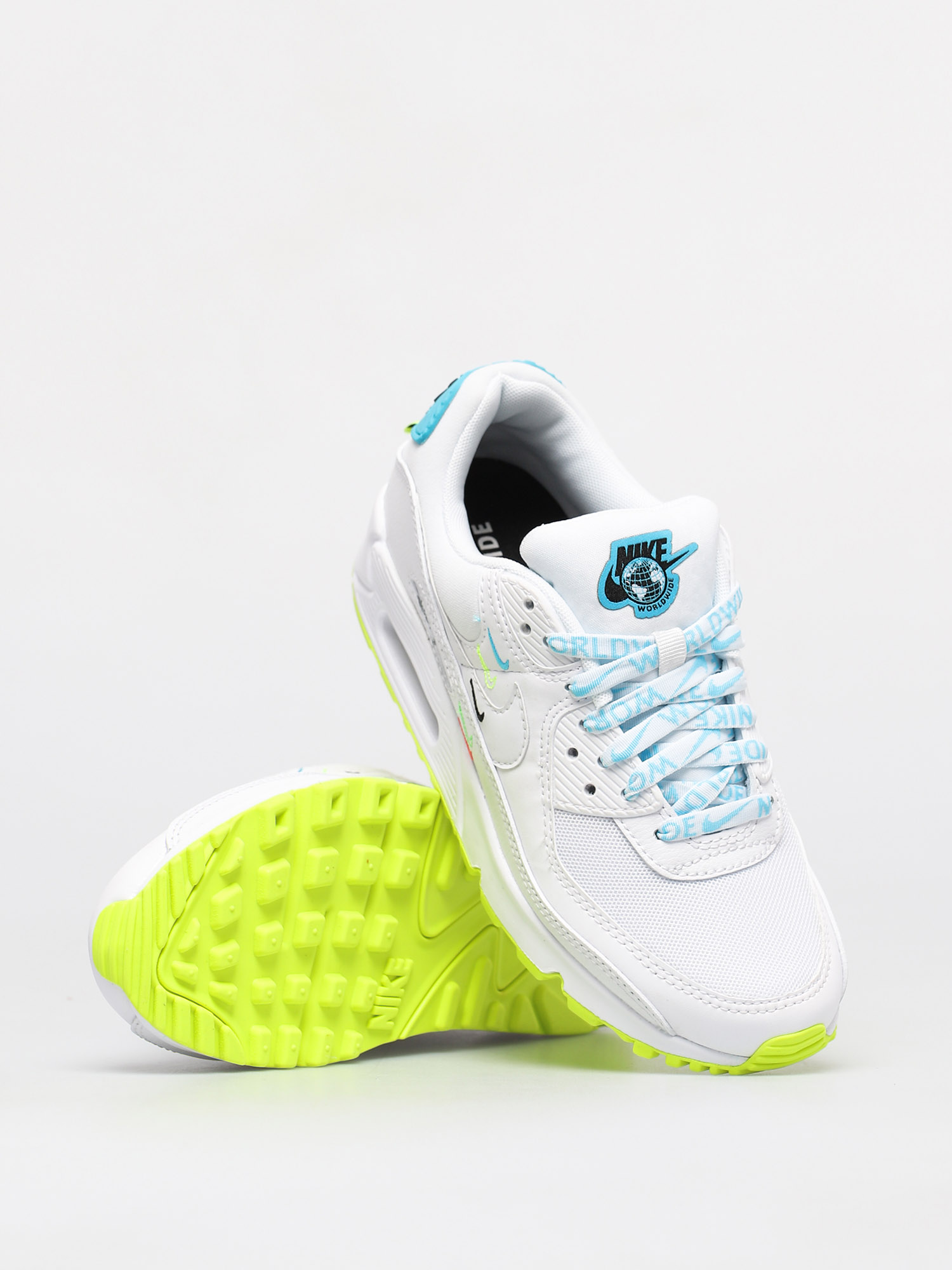 Buty Nike Air Max 90 Se Wmn (white/white blue fury volt)