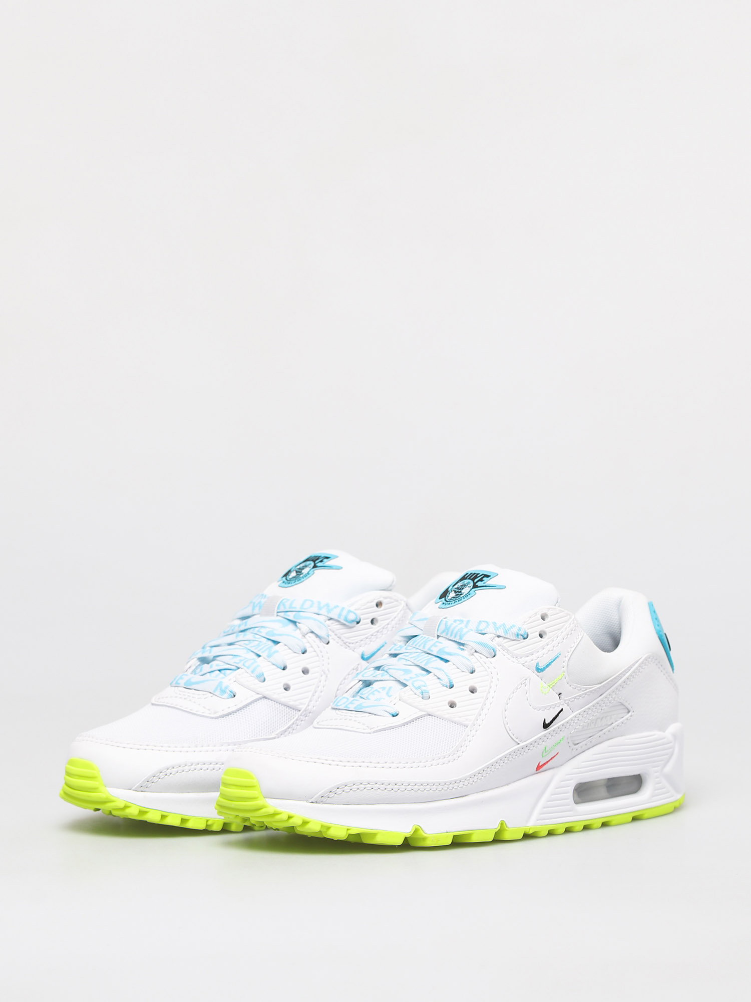 Buty Nike Air Max 90 Se Wmn (white/white blue fury volt)