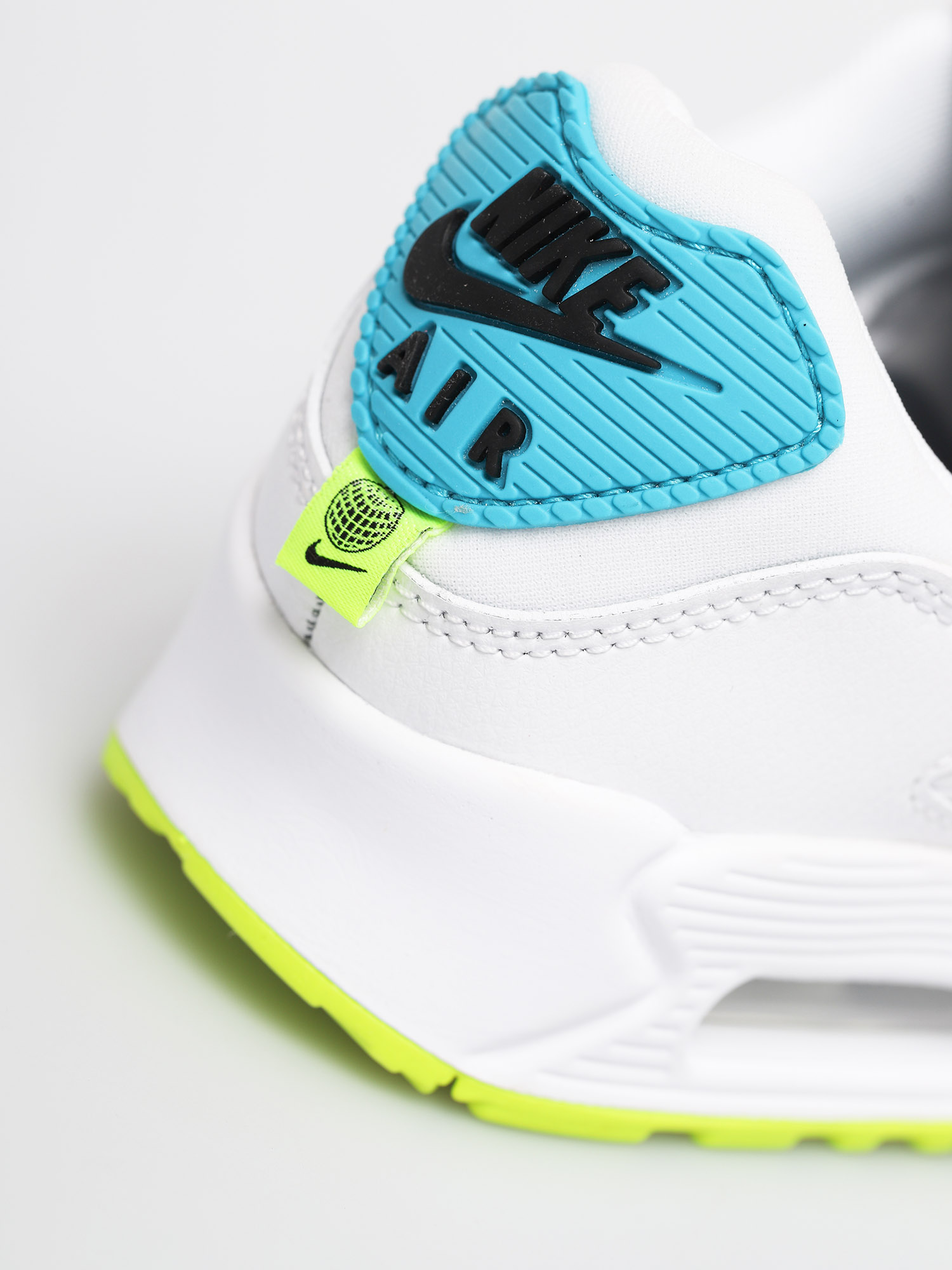 Buty Nike Air Max 90 Se Wmn (white/white blue fury volt)