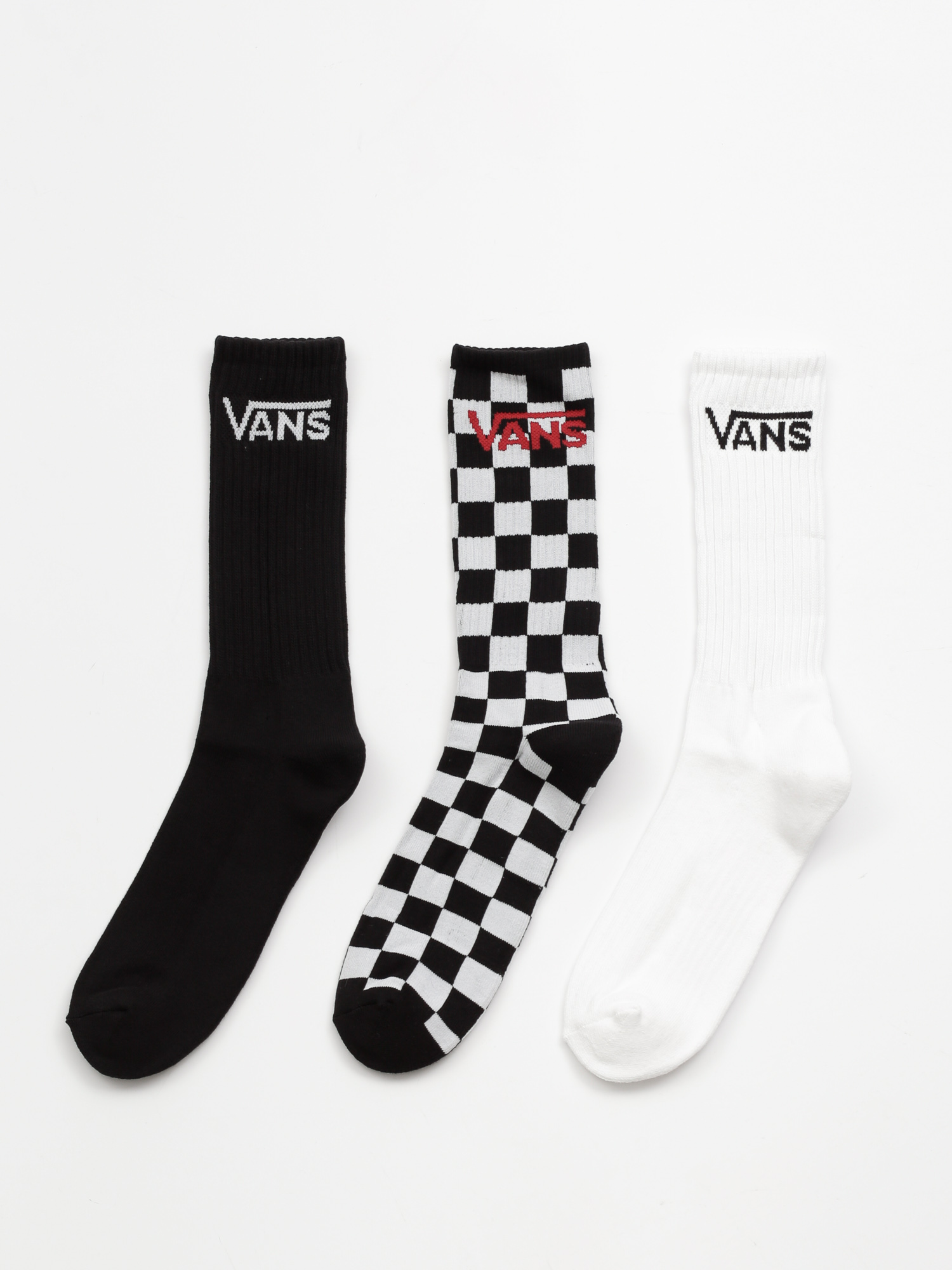 Skarpetki Vans Classic Crew 3P (black/checkerboard)