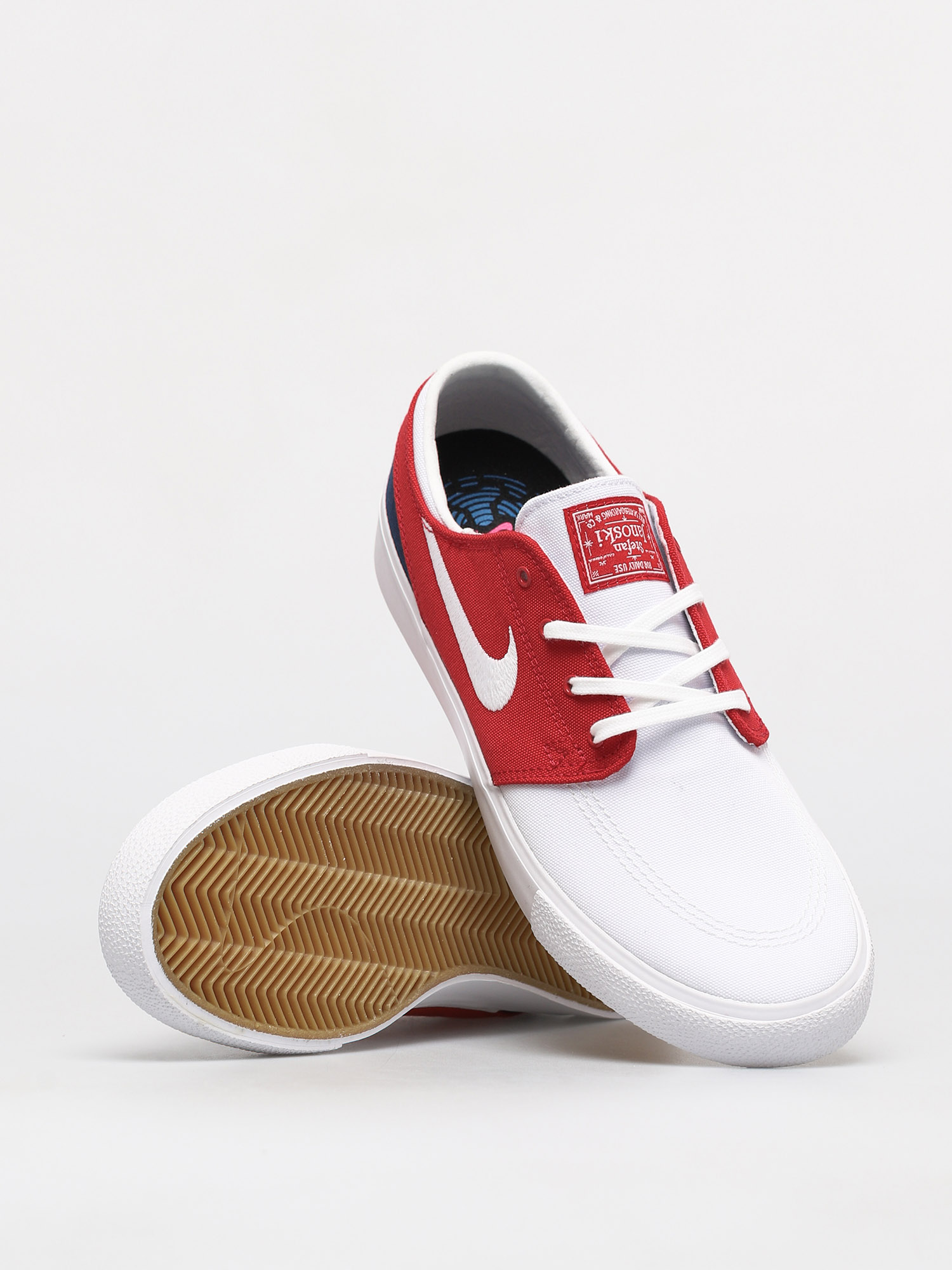 Buty Nike SB Zoom Janoski Canvas Rm (white/white university red midnight navy)