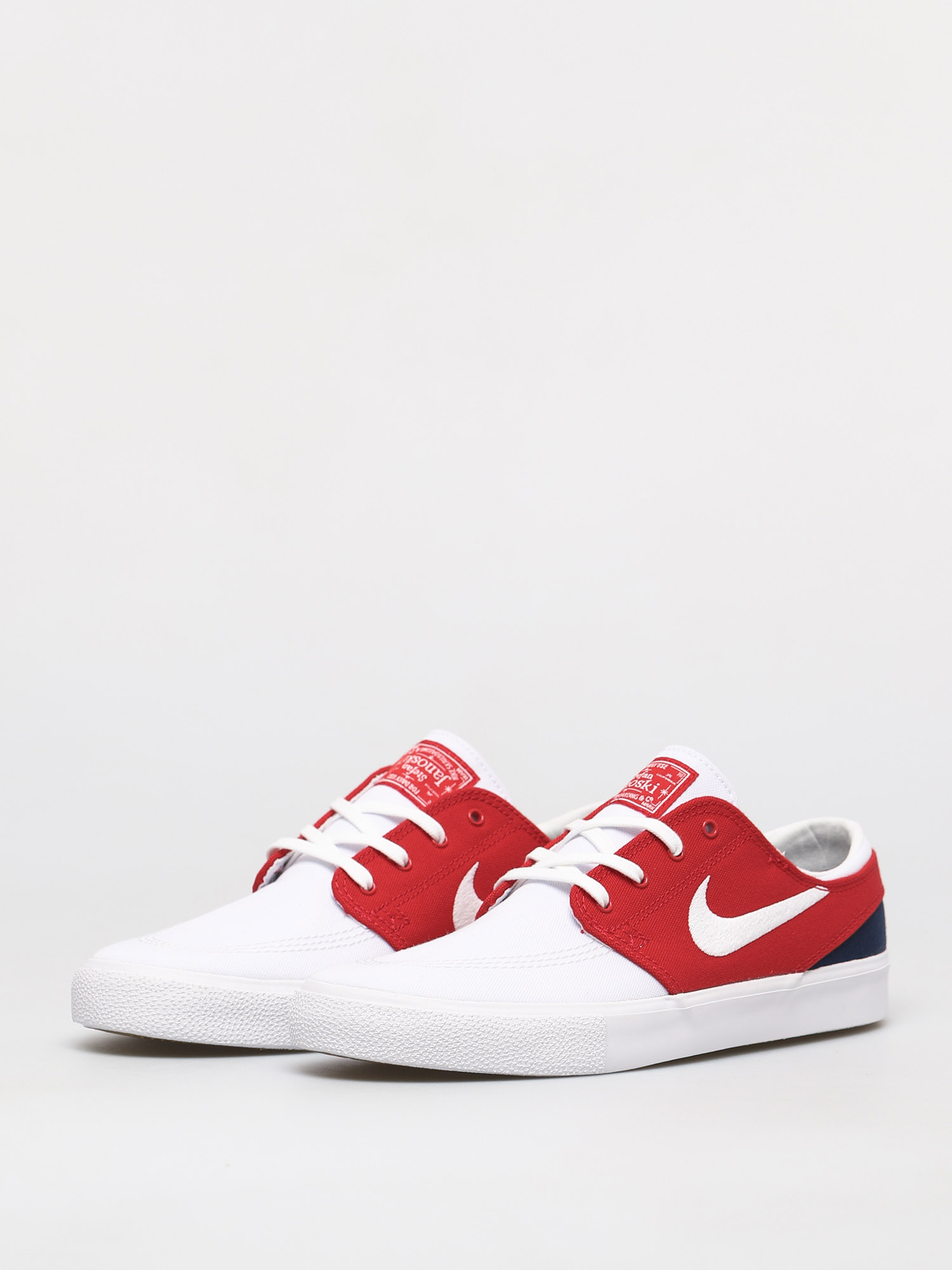 Buty Nike SB Zoom Janoski Canvas Rm (white/white university red midnight navy)