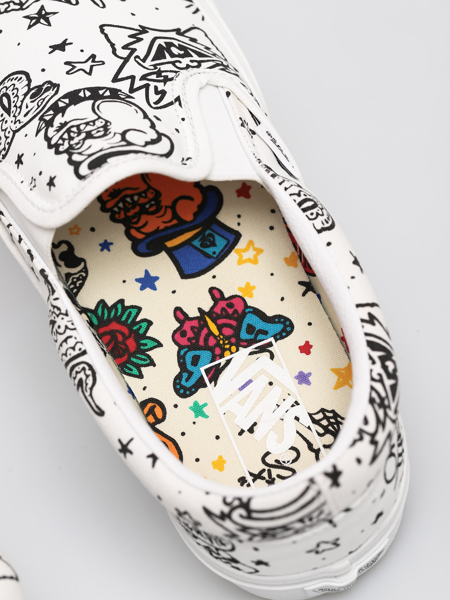 Buty Vans Classic Slip On (u color tattoo/true white)