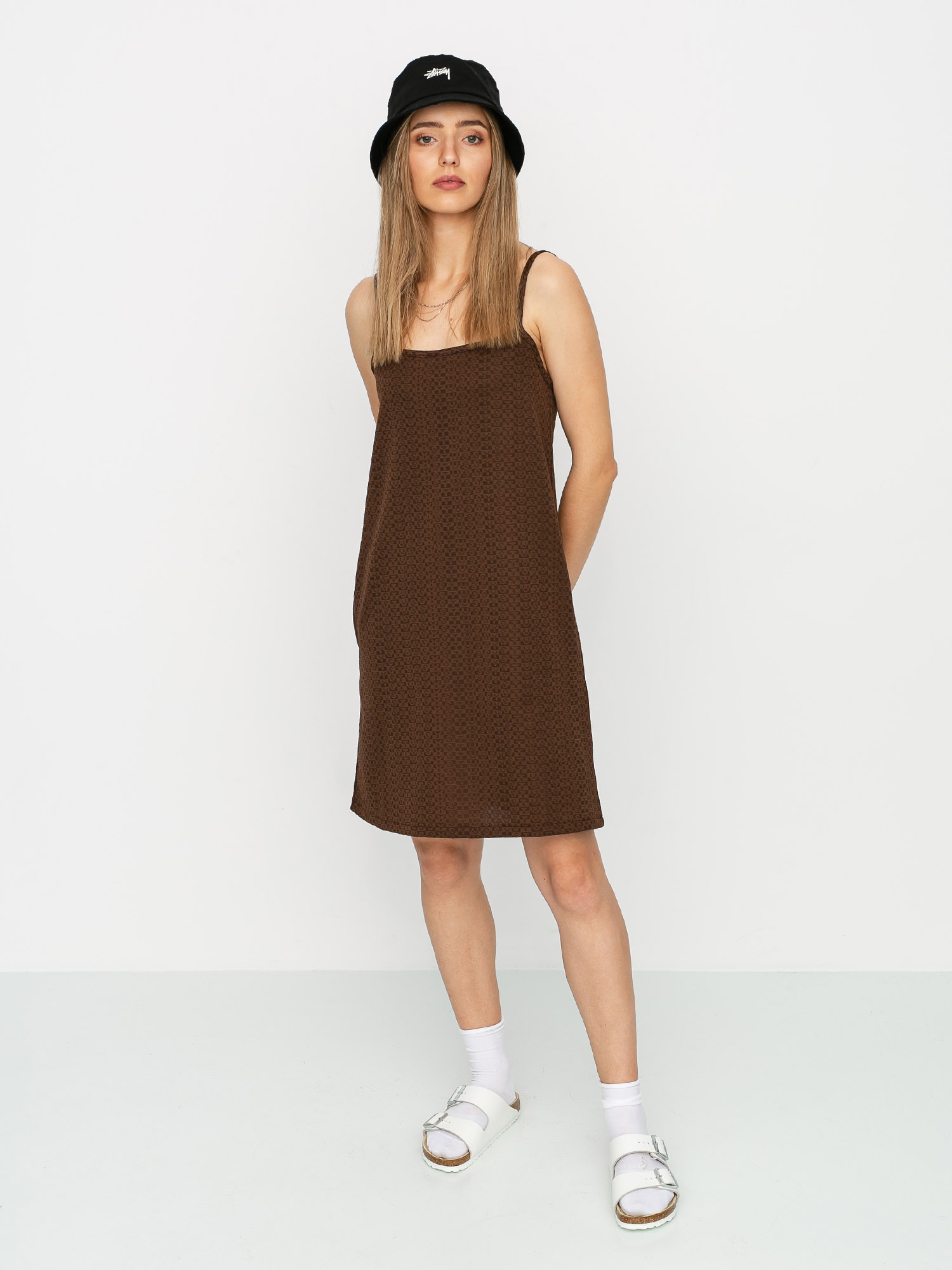 Sukienka Stussy Tonal Jacquard Wmn (brown)