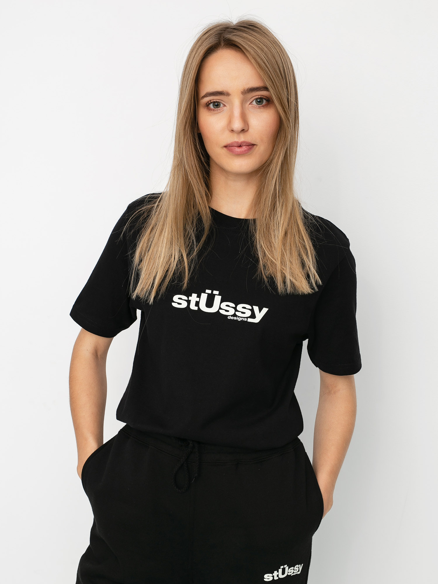 T-shirt Stussy Big U Wmn (black)