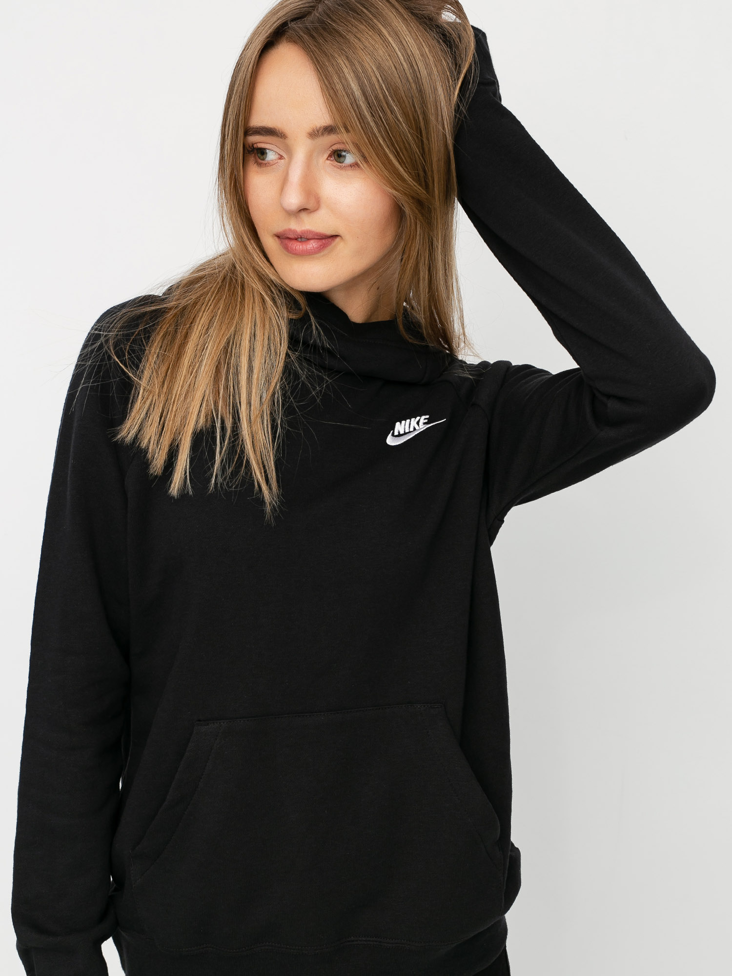 Bluza z kapturem Nike Sportswear Essential HD Wmn (black/white)