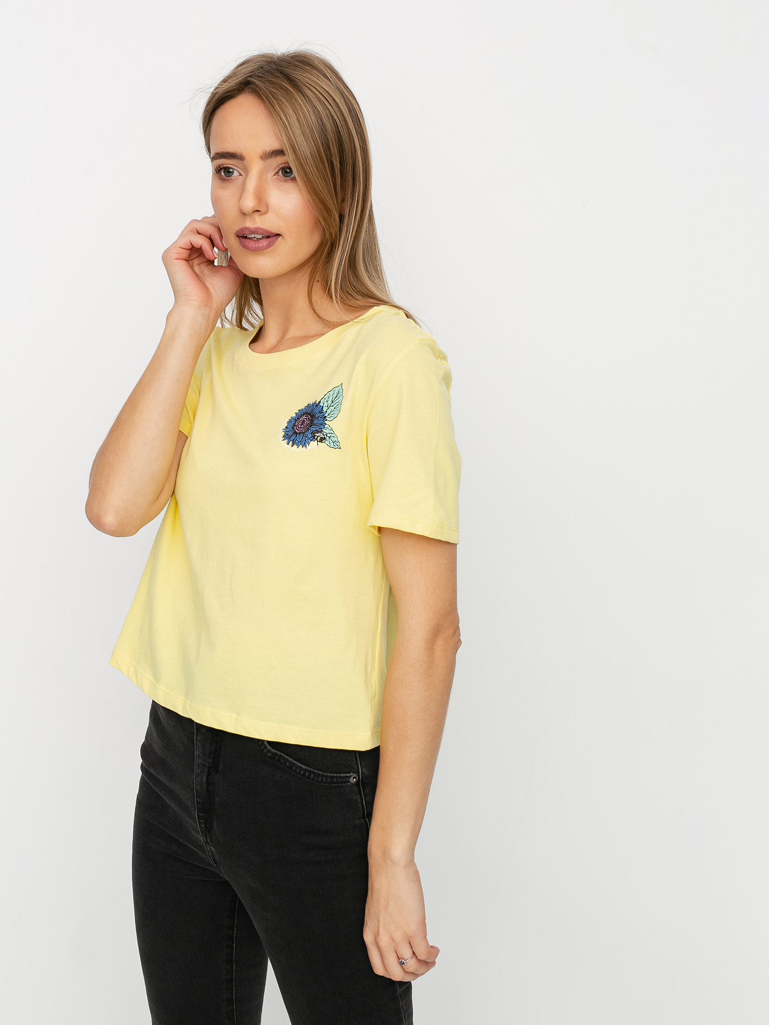 T-shirt Element Branded Crop Wmn (popcorn)