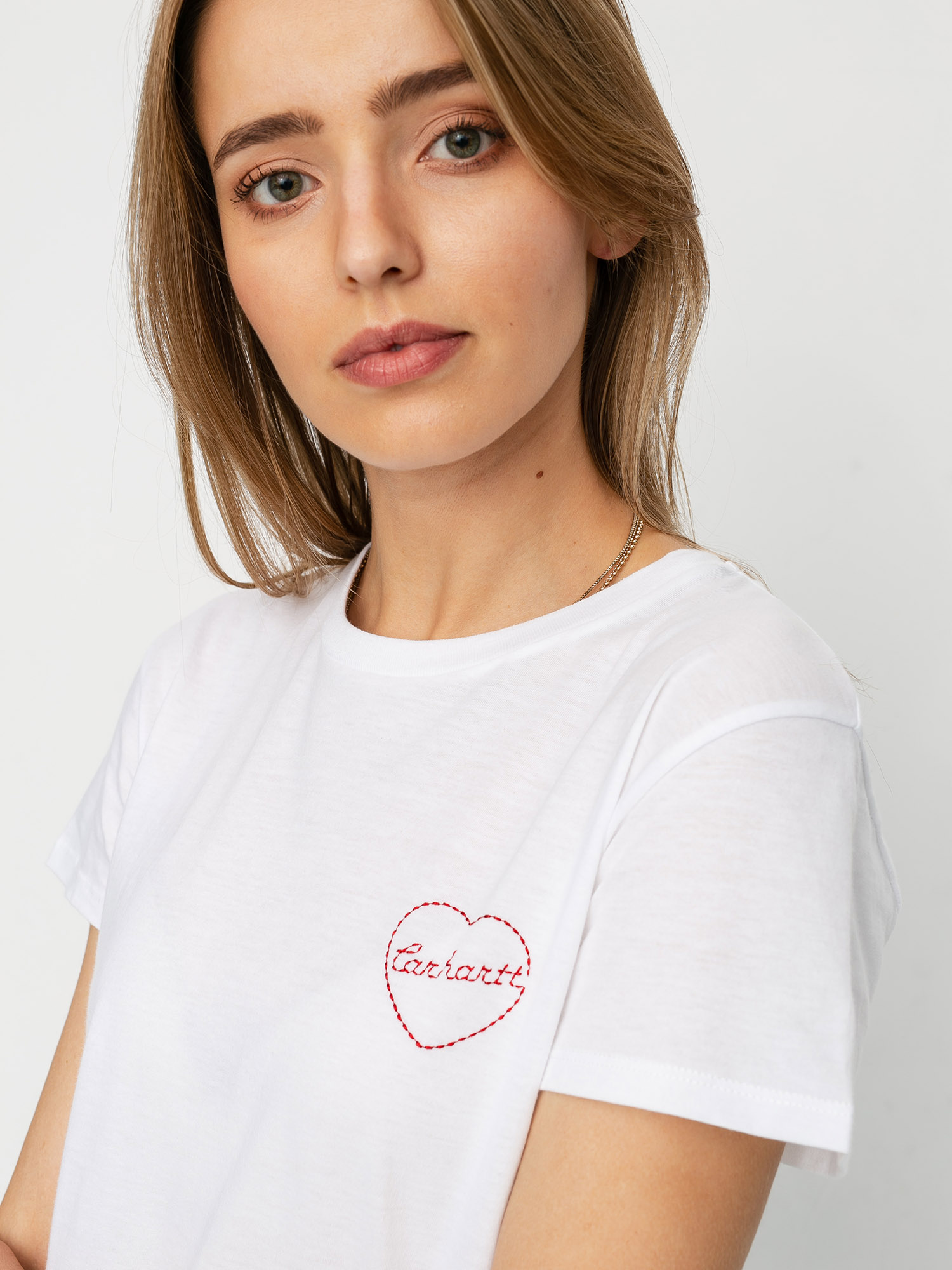 T-shirt Carhartt WIP Tilda Heart Wmn (white/etna red)