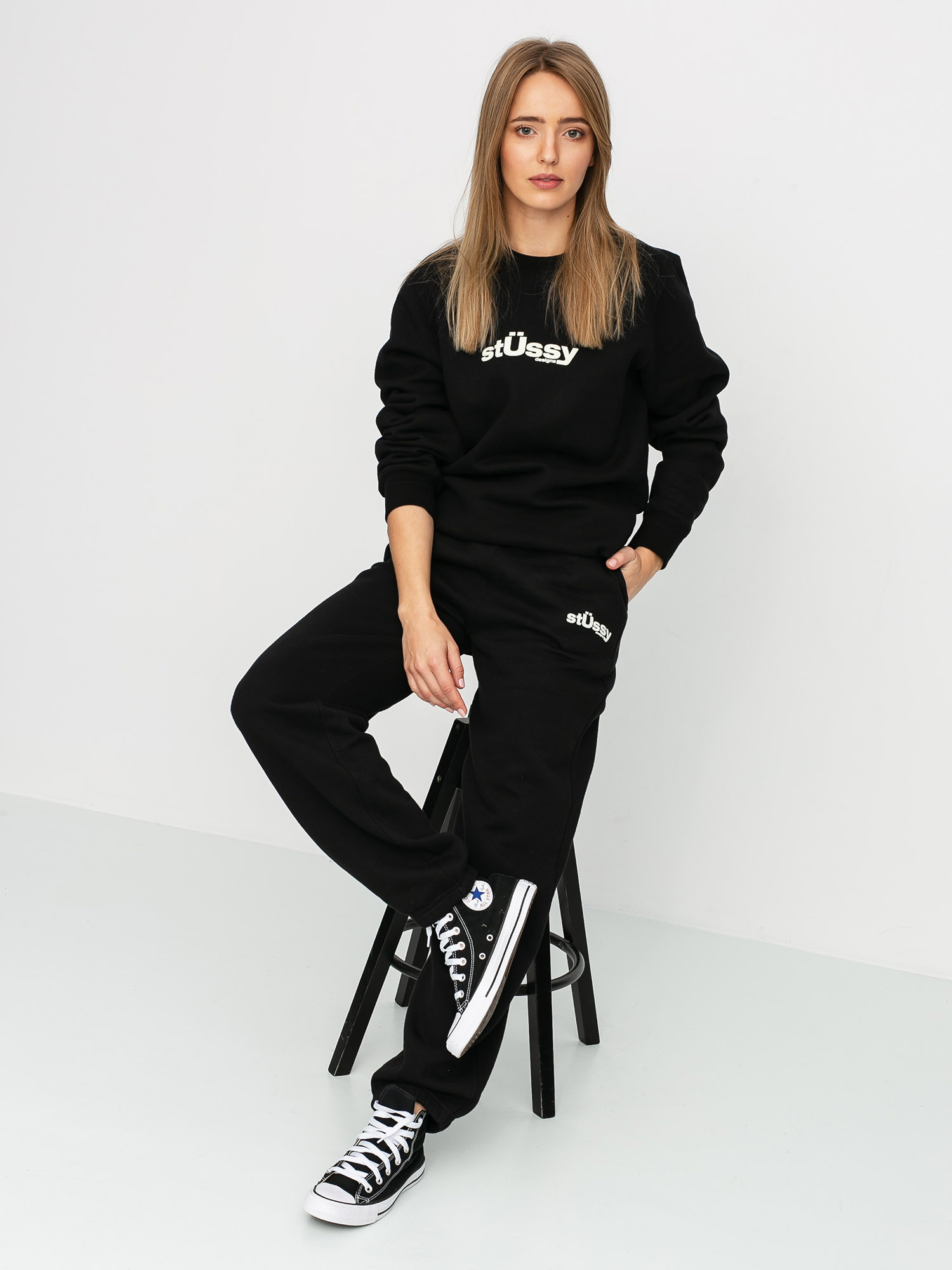 Spodnie Stussy Big U Wmn (black)