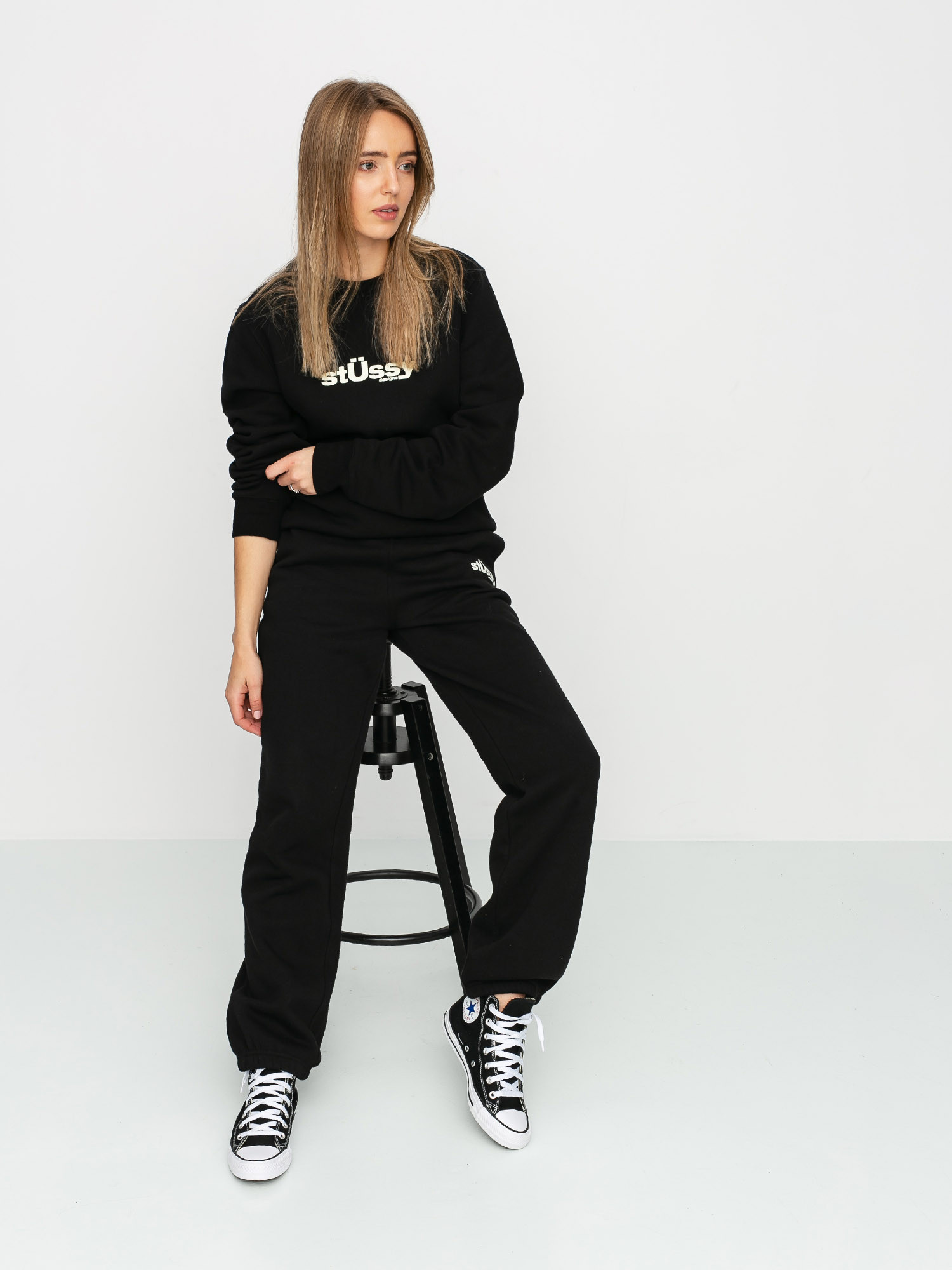 Spodnie Stussy Big U Wmn (black)