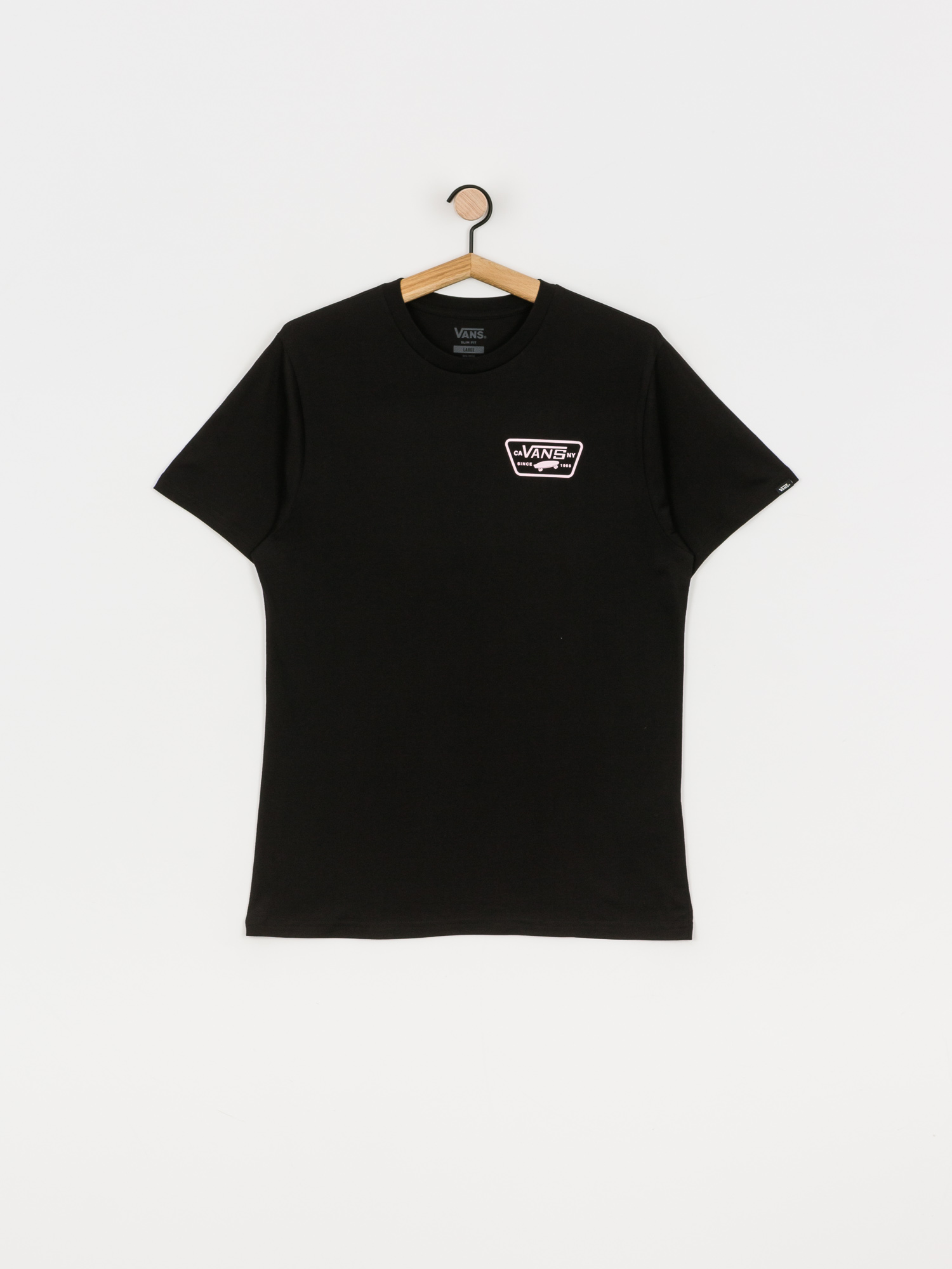 T-shirt Vans Full Patch Back (black/cool pink)