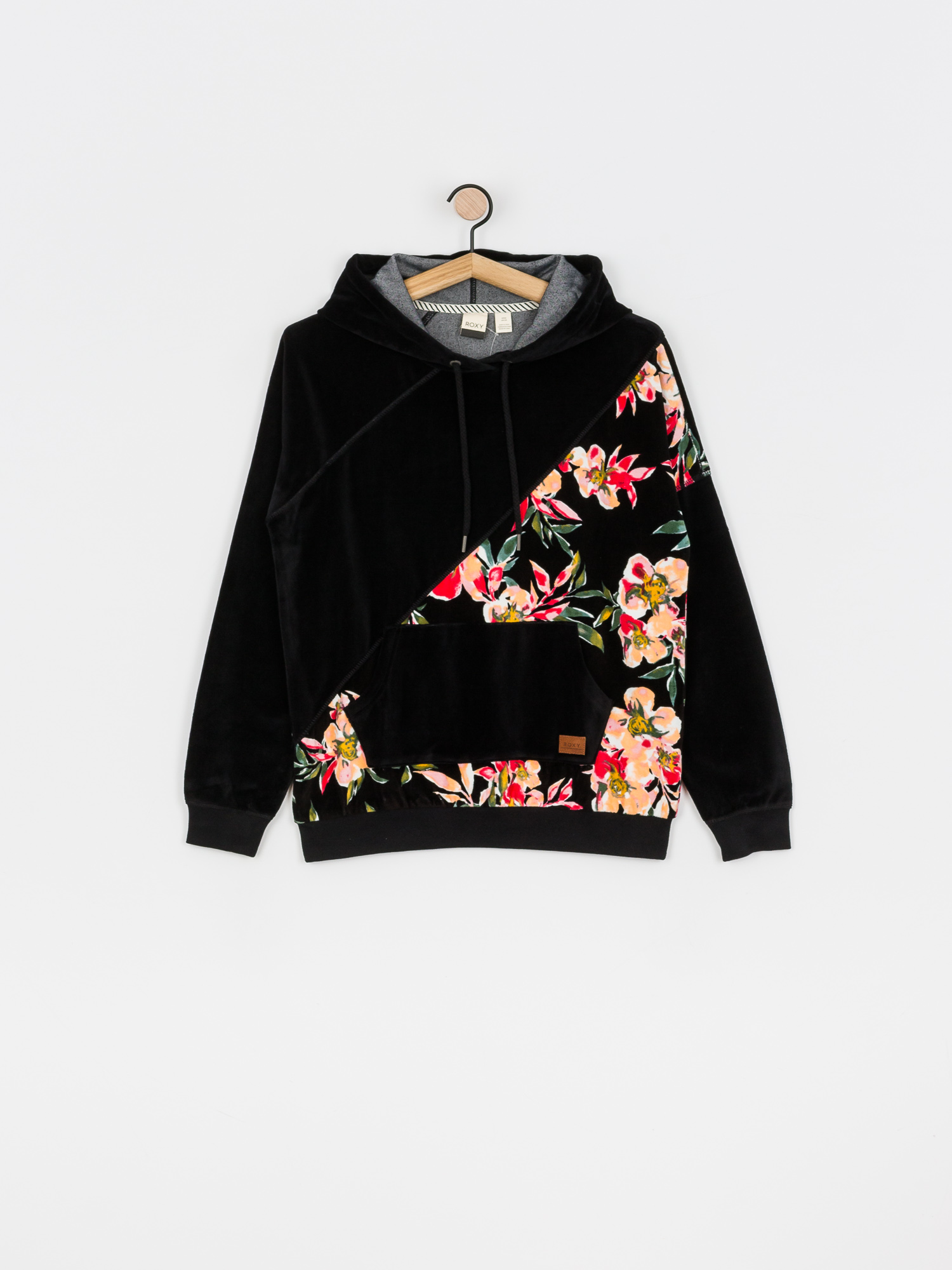 Bluza z kapturem Roxy Surf Spot HD Wmn (anthracite wonder garden)