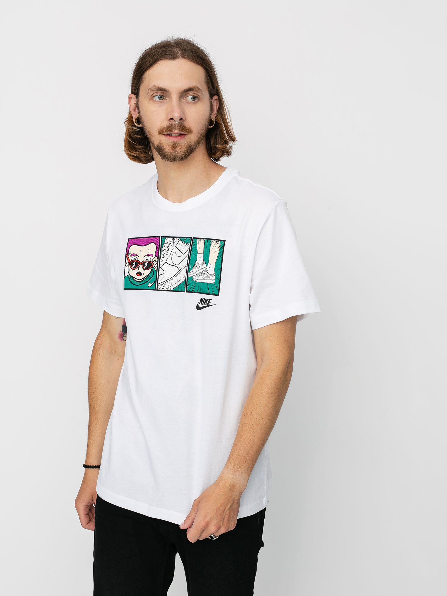 T-shirt Nike Sportswear Sneaker (white/black)
