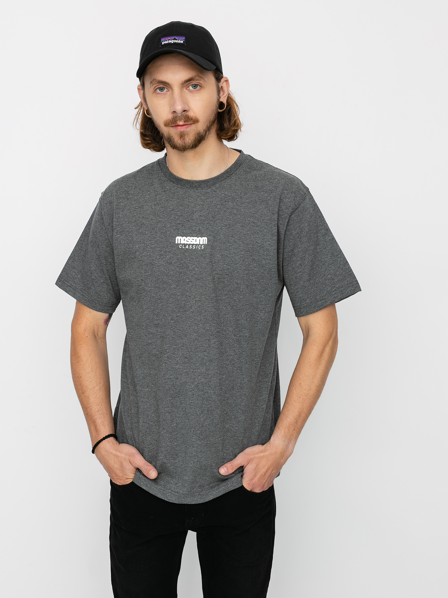 T-shirt MassDnm Classics Small Logo (dk heather grey)