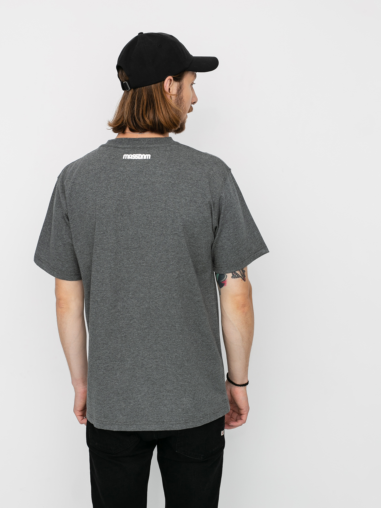 T-shirt MassDnm Classics Small Logo (dk heather grey)