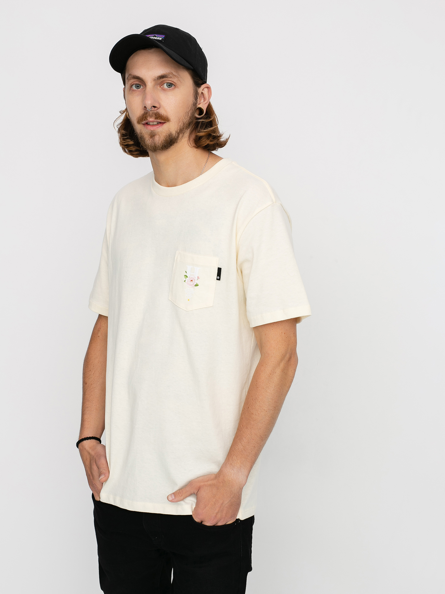 T-shirt HUF Central Park Pocket (cream)