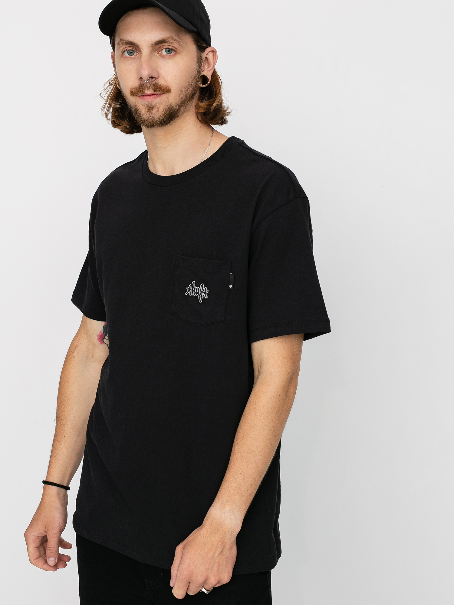 Тениска HUF Haze Pocket (black)