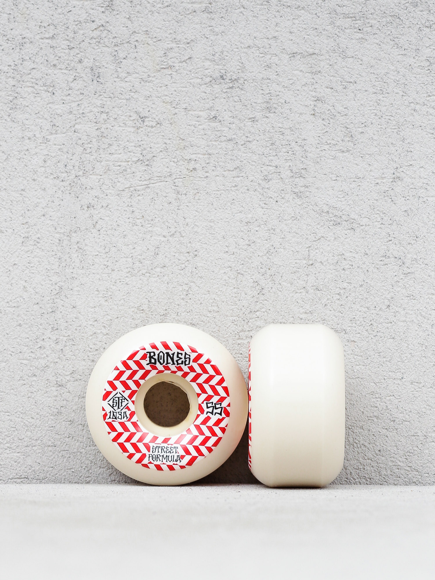 Kółka Bones Patterns Sidecut Streettech Formula V5 (white/red)