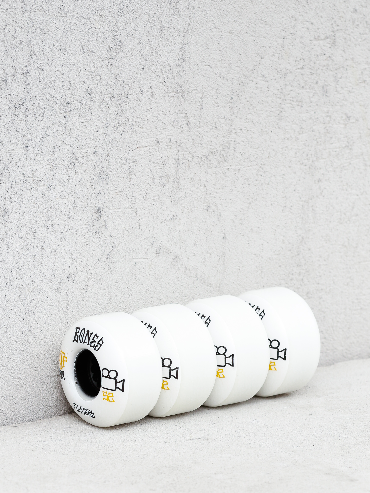 Kółka Bones Filmers All Terrain Formula 80A (white/black/yellow)