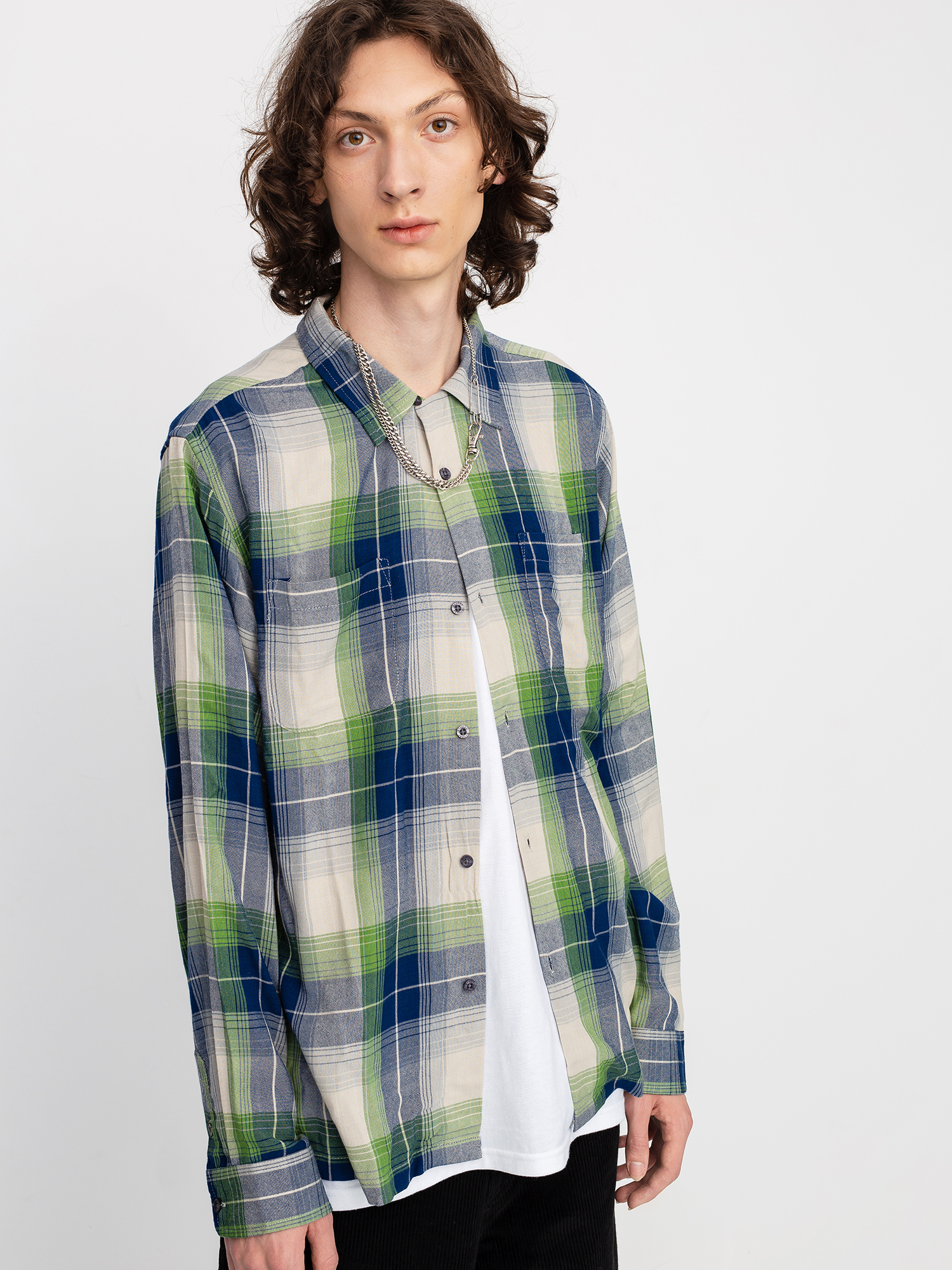 Koszula Stussy Rayon Plaid (blue)