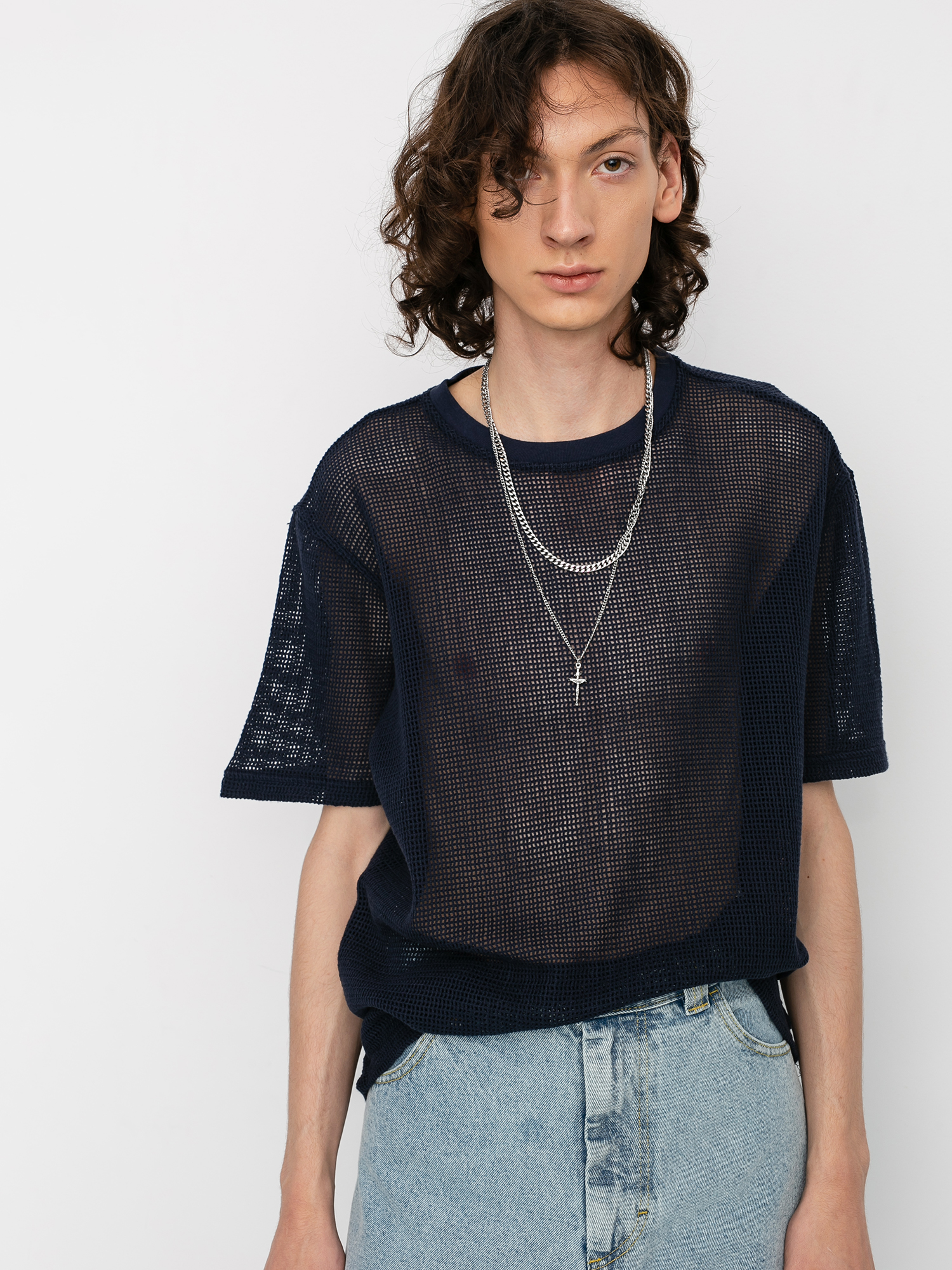 T-shirt Stussy Duncan Mesh (navy)