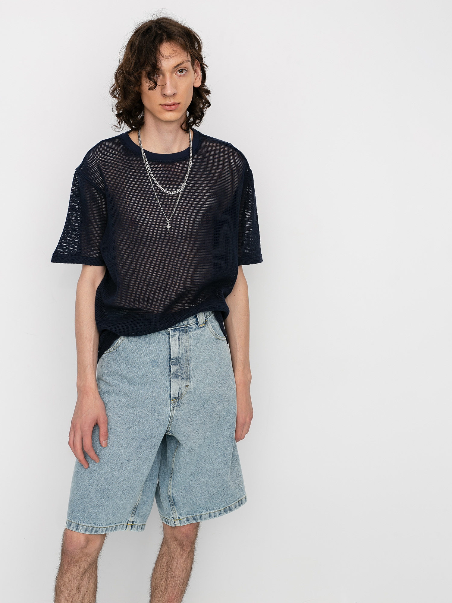 T-shirt Stussy Duncan Mesh (navy)