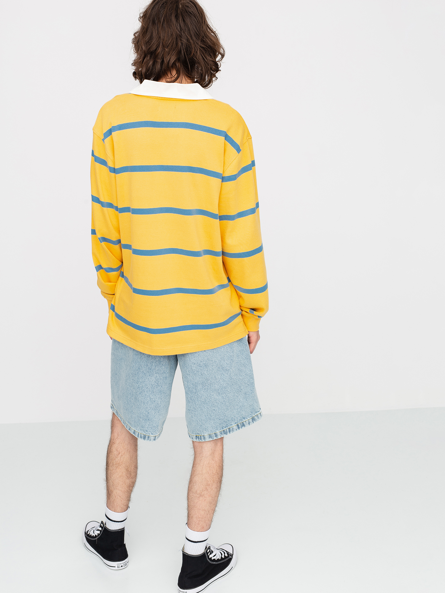 Longsleeve Stussy Hill Stripe Rugby (gold)