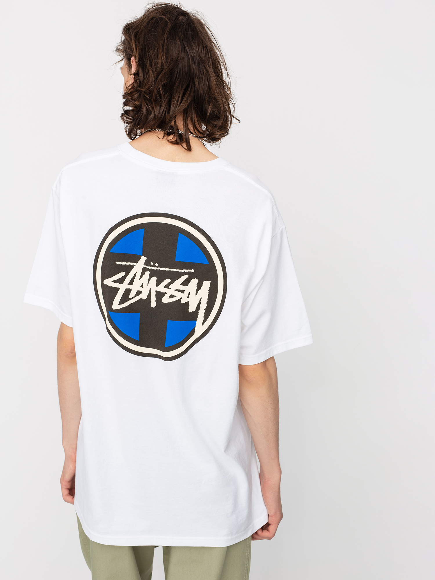 T-shirt Stussy Cross Dot (white)