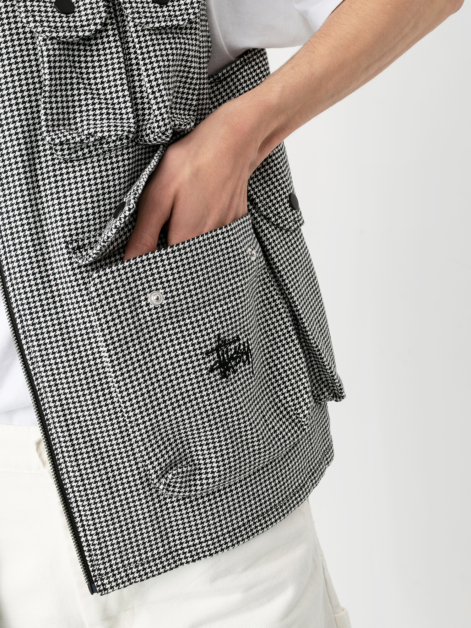 Kamizelka Stussy Houndstooth Work Vest (houndstooth)