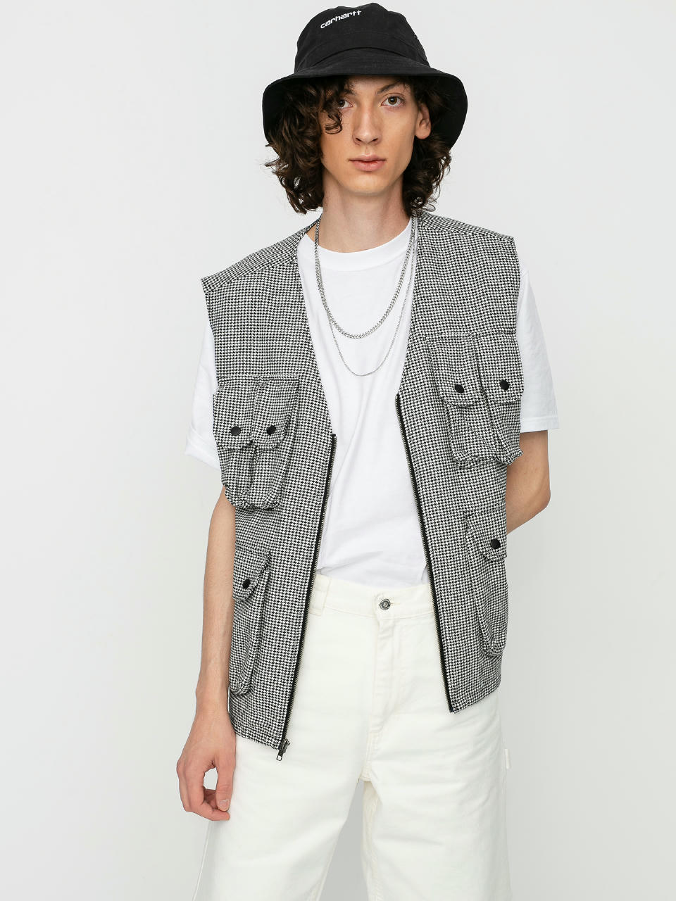 Kamizelka Stussy Houndstooth Work Vest (houndstooth)