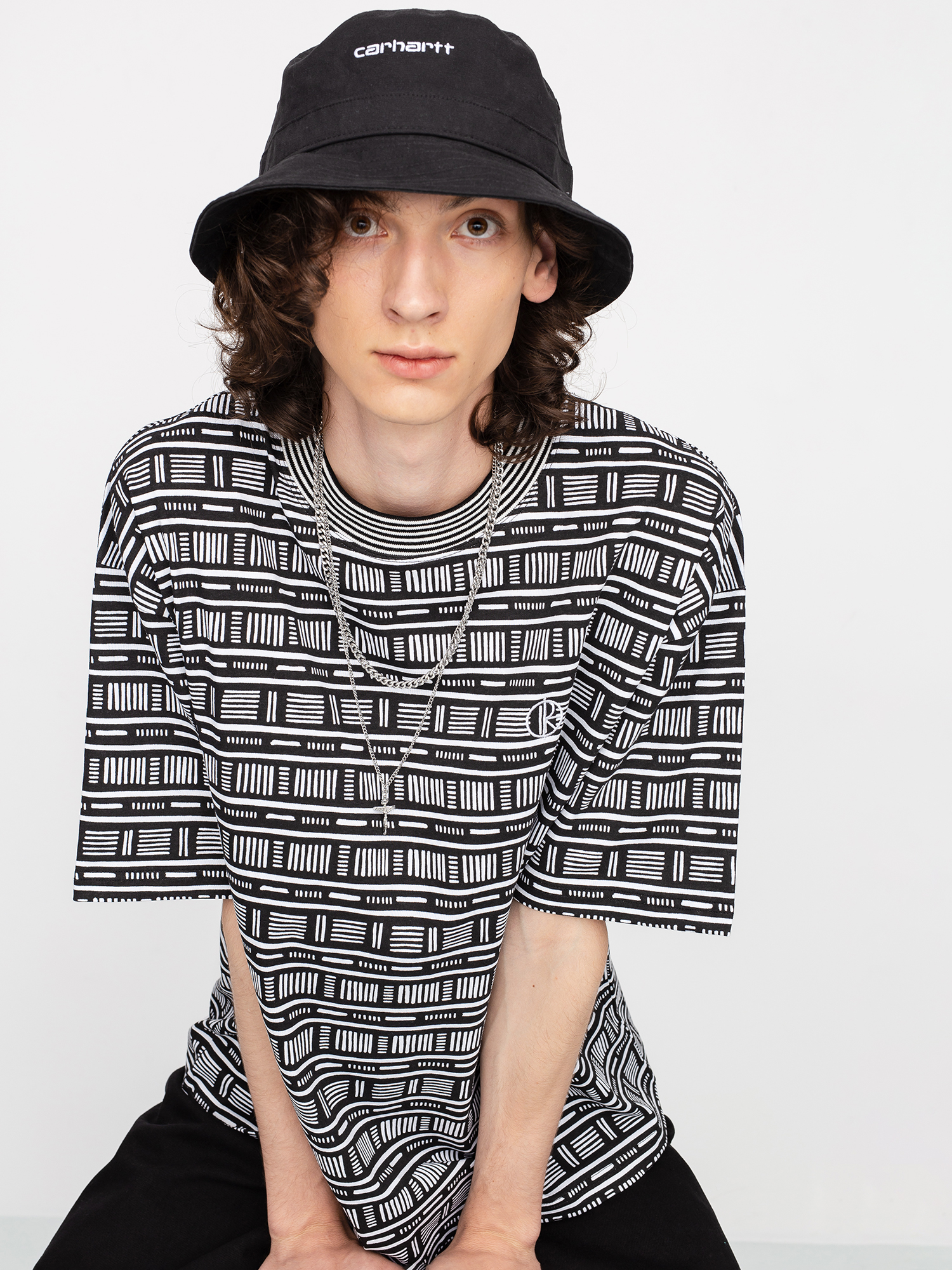 T-shirt Polar Skate Stripe Surf (black)