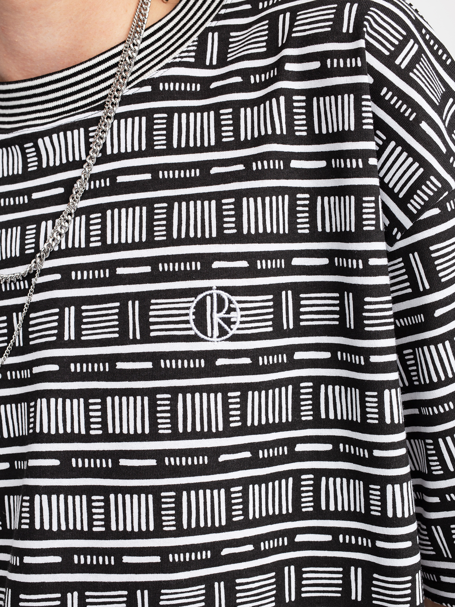 T-shirt Polar Skate Stripe Surf (black)