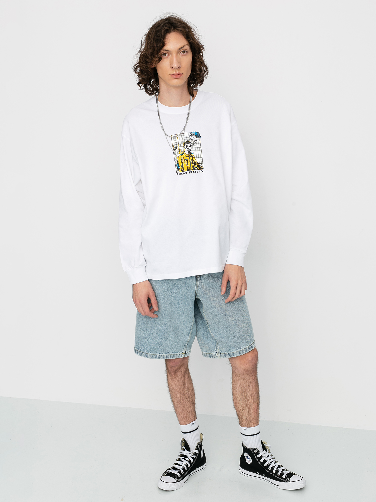Longsleeve Polar Skate Medusa Desires (white)