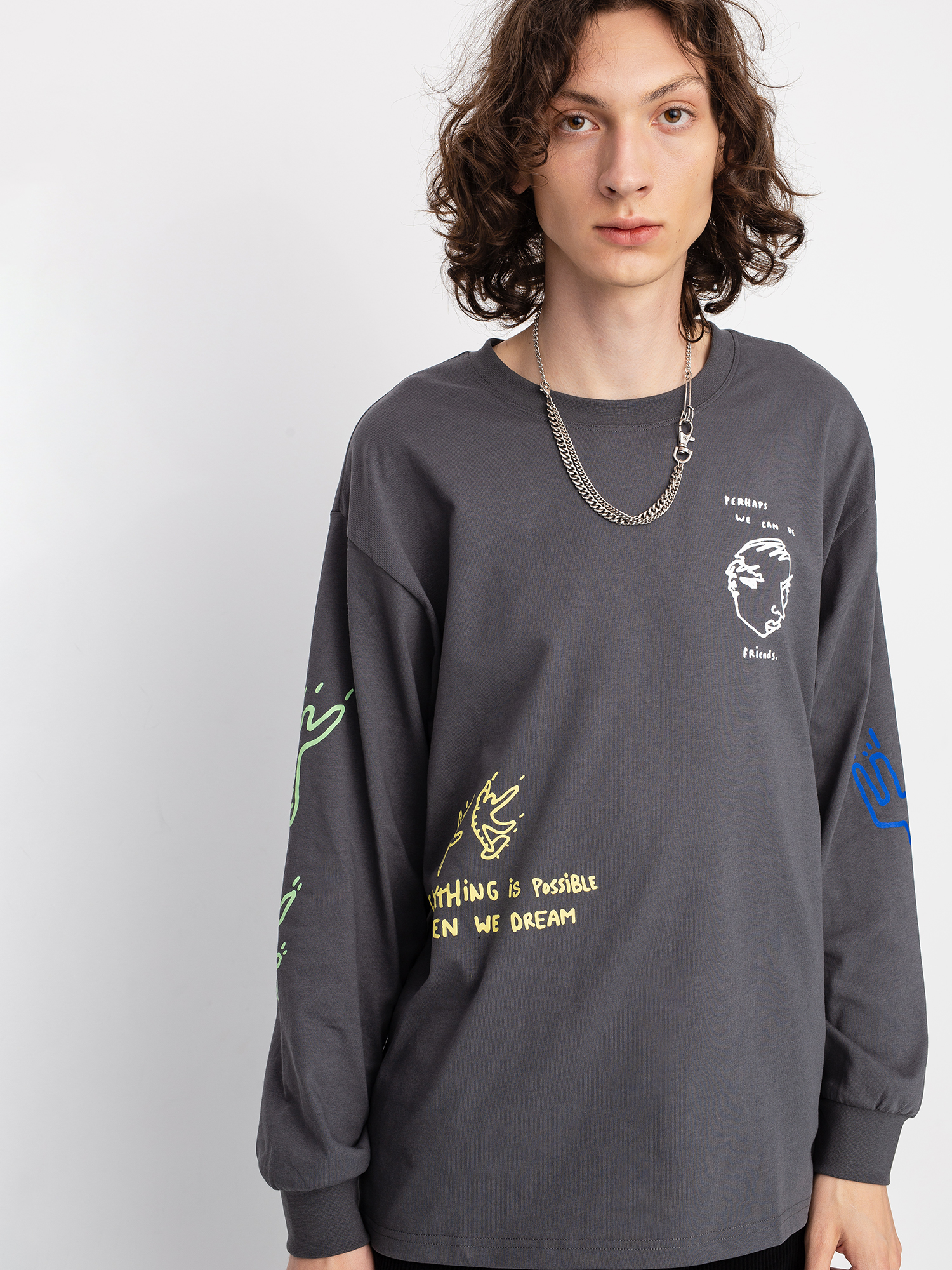Longsleeve Polar Skate Notebook (graphite)