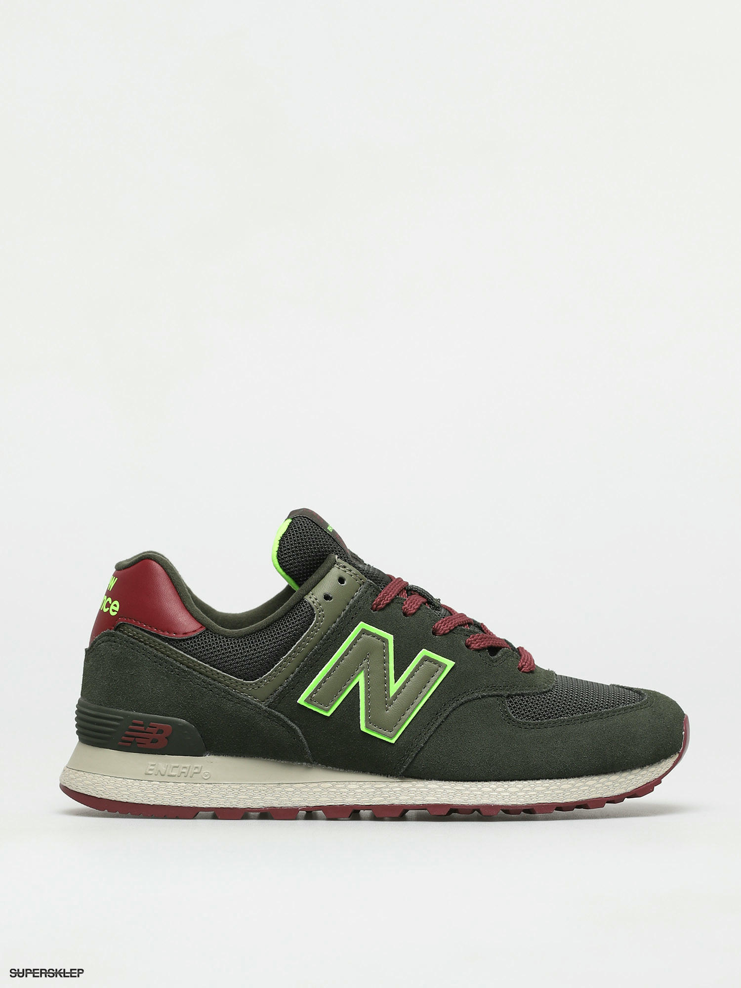 new balance 574 green suede