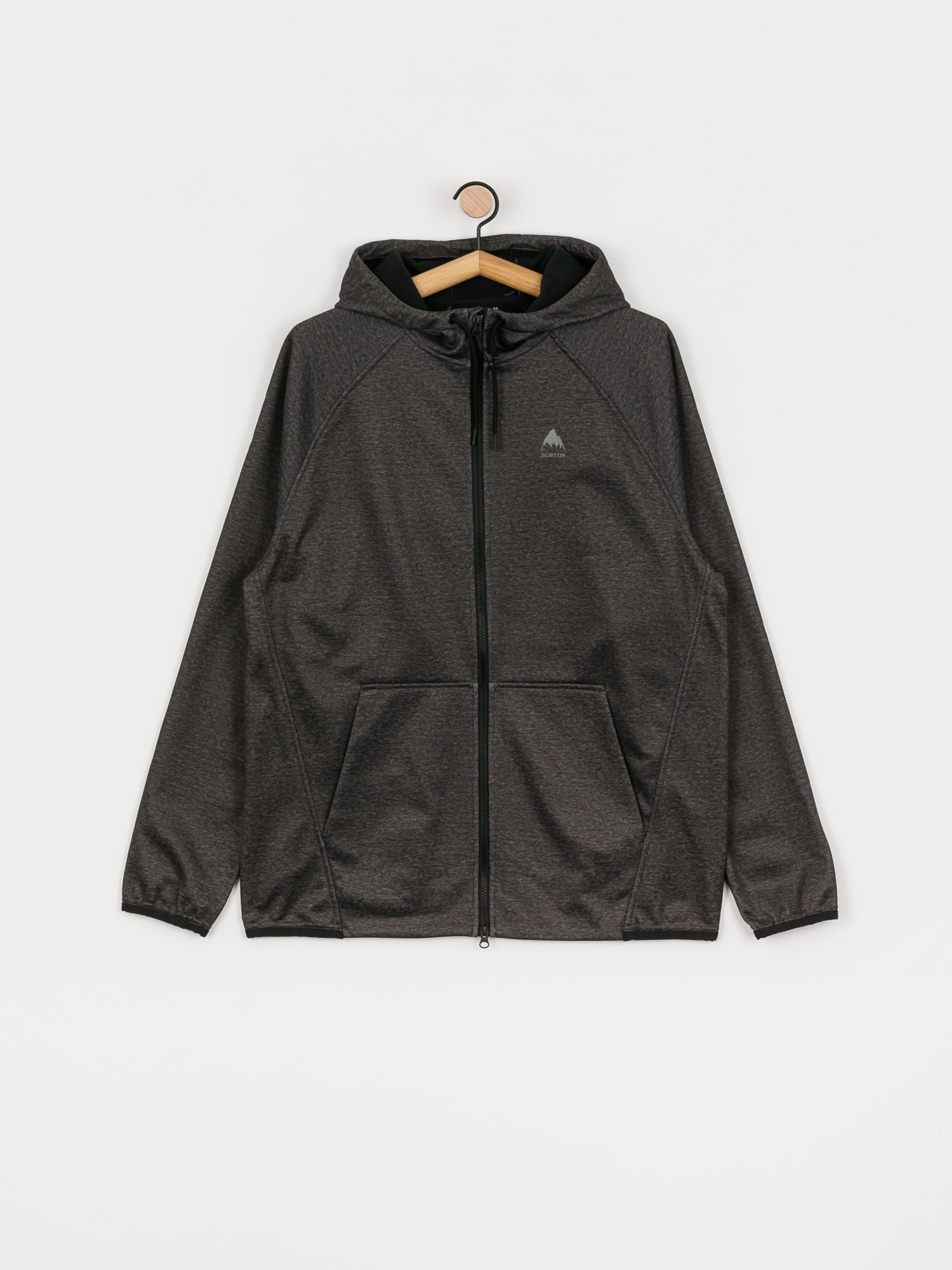 Męska Bluza aktywna Burton Crown Weatherproof ZHD (true black heather)