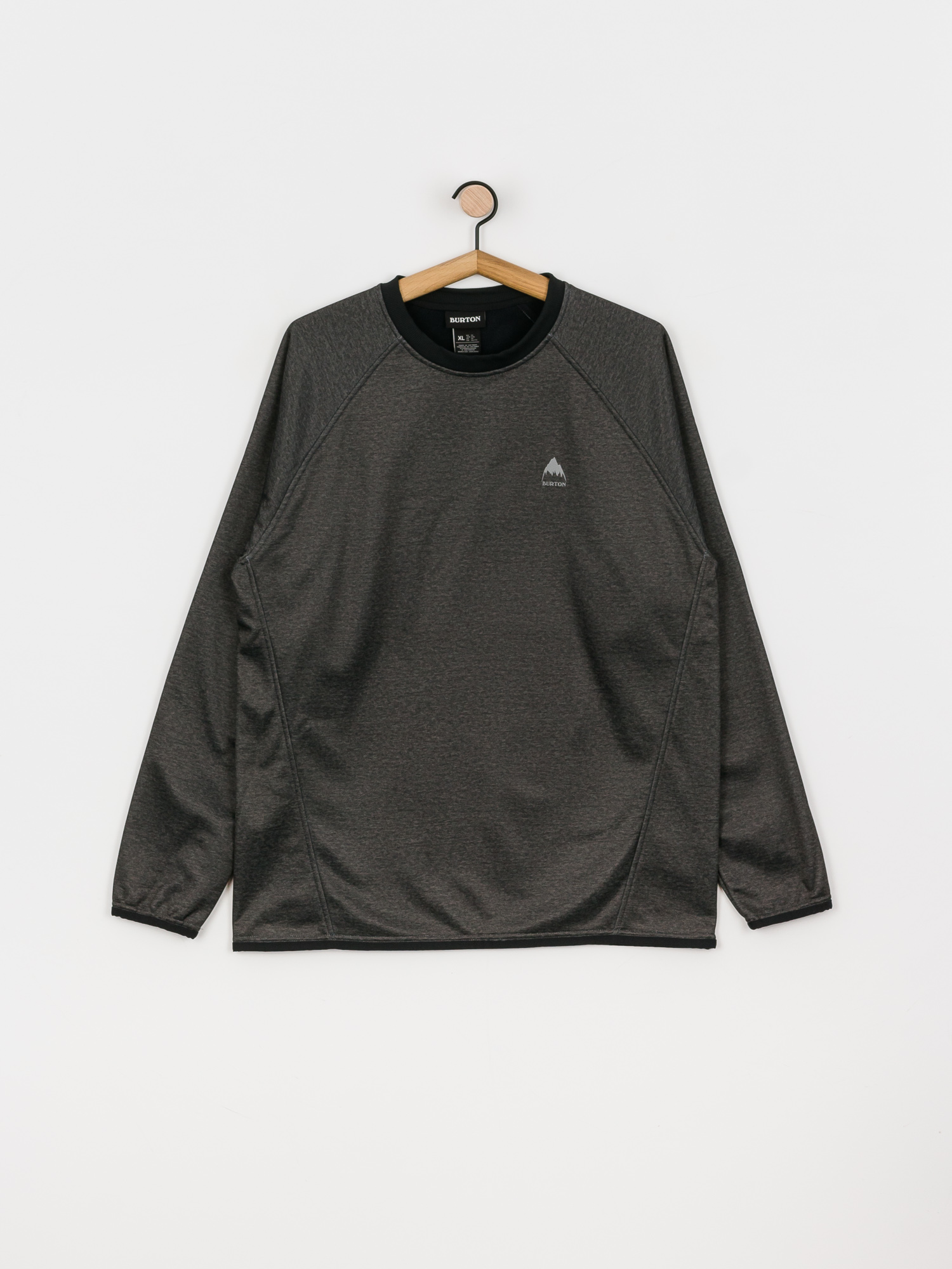 Męska Bluza aktywna Burton Crown Weatherproof (true black heather)