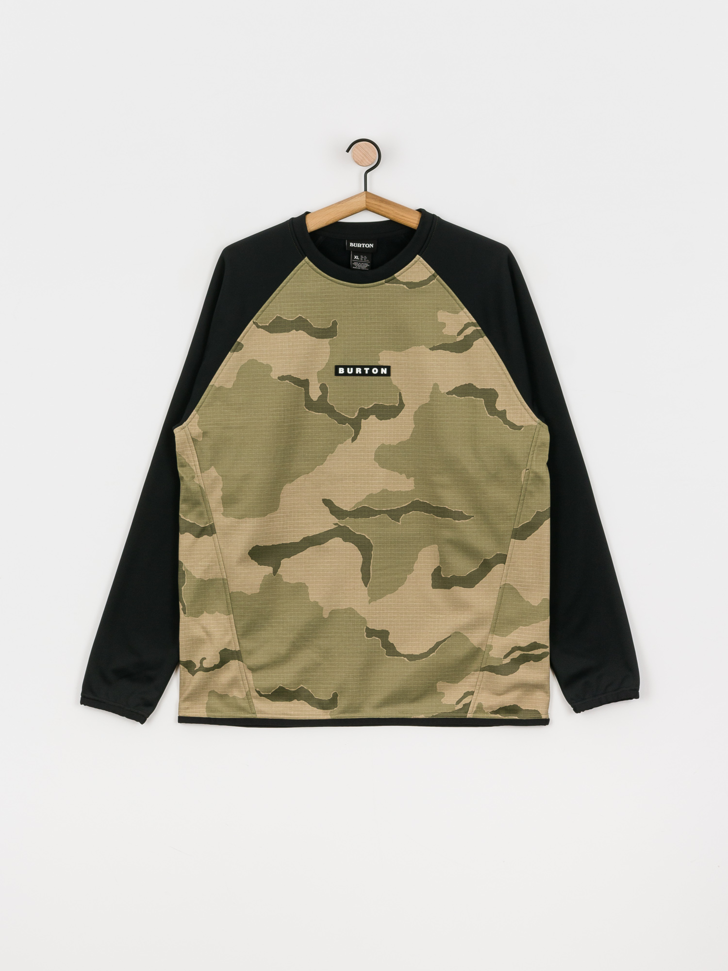 Męska Bluza aktywna Burton Crown Weatherproof (barren camo/true black)