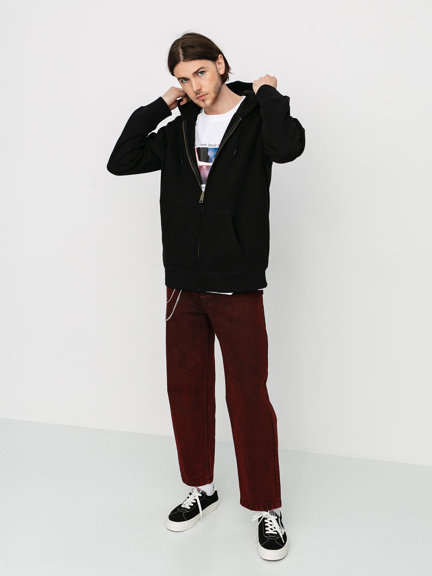 Bluza z kapturem Carhartt WIP Chase ZHD (black/gold)