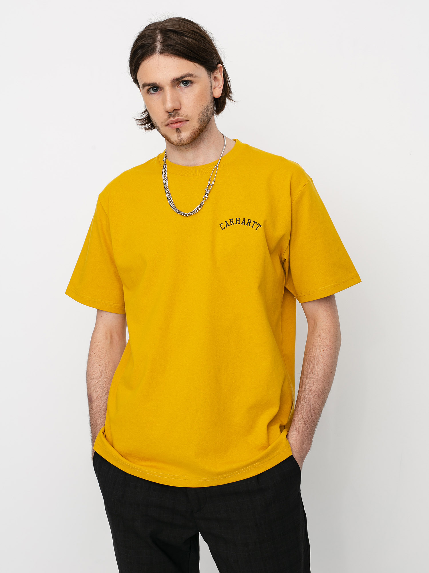 T-shirt Carhartt WIP University Script (colza/black)