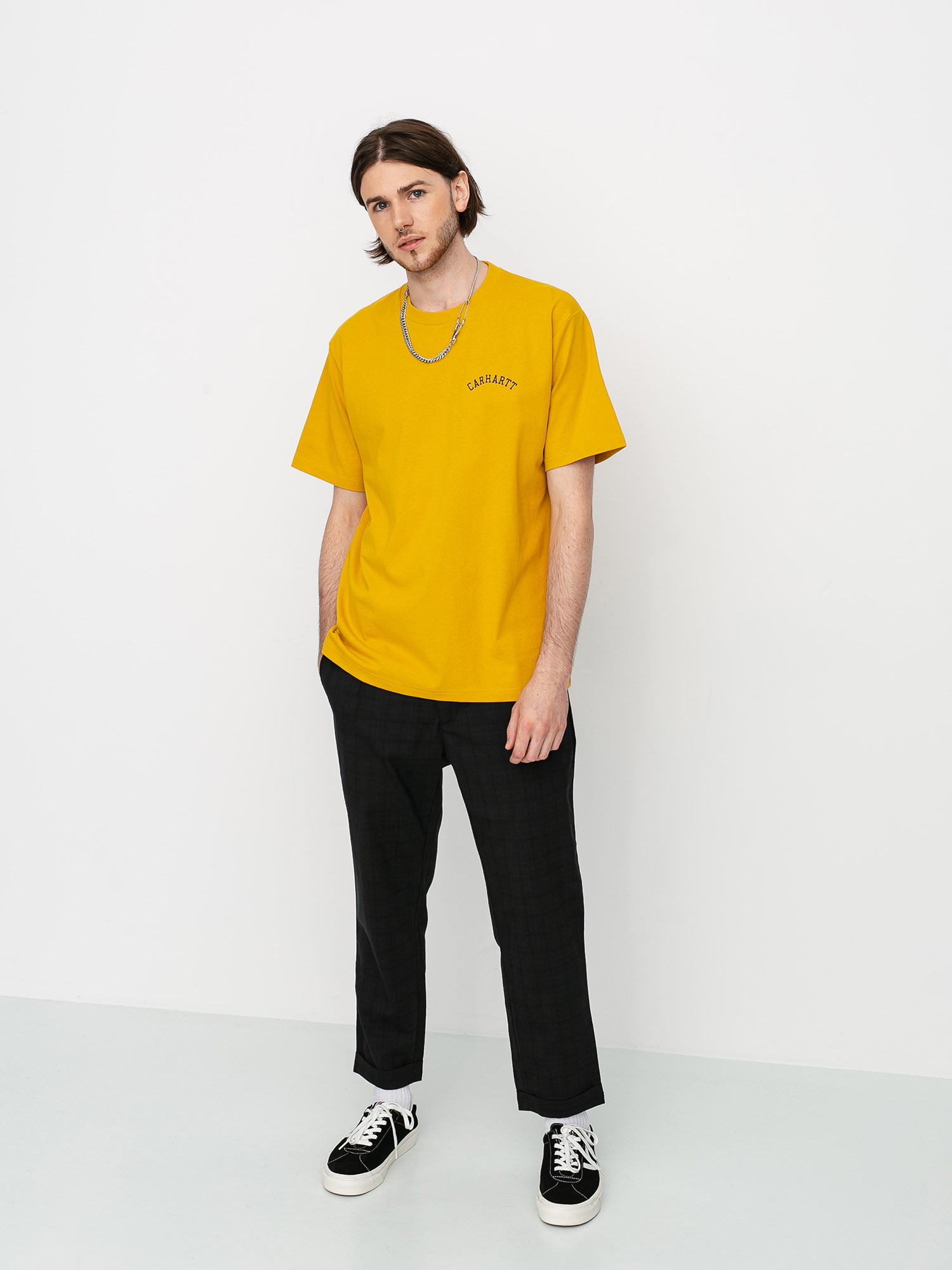 T-shirt Carhartt WIP University Script (colza/black)