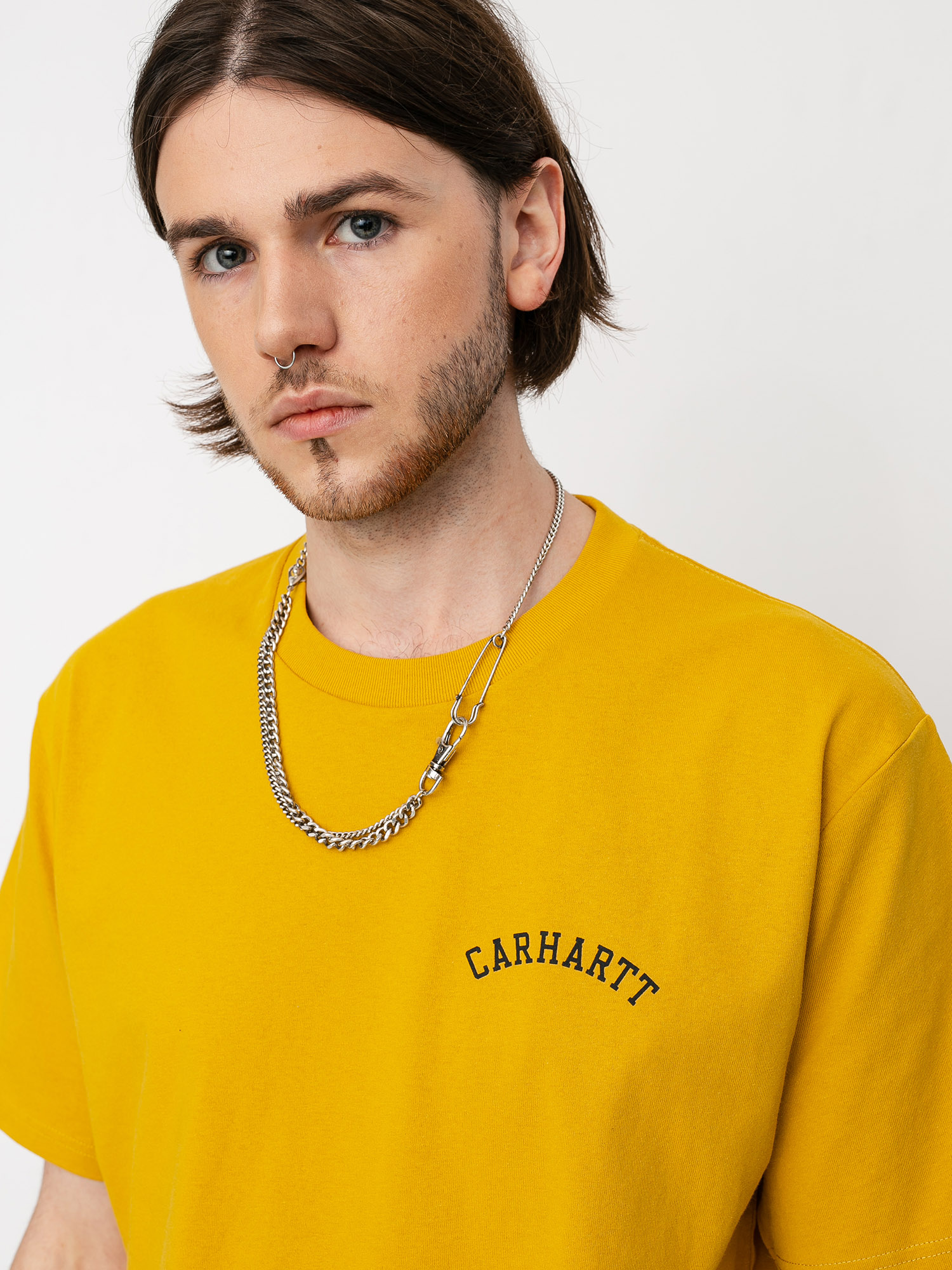 T-shirt Carhartt WIP University Script (colza/black)
