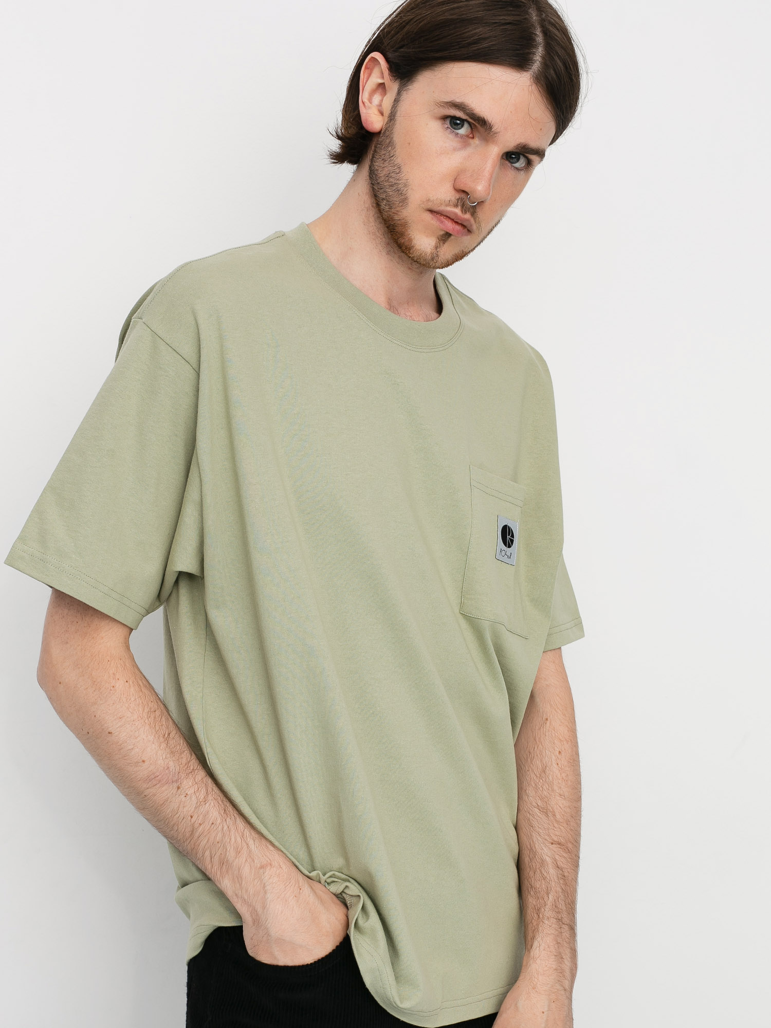 T-shirt Polar Skate Pocket (smoke)